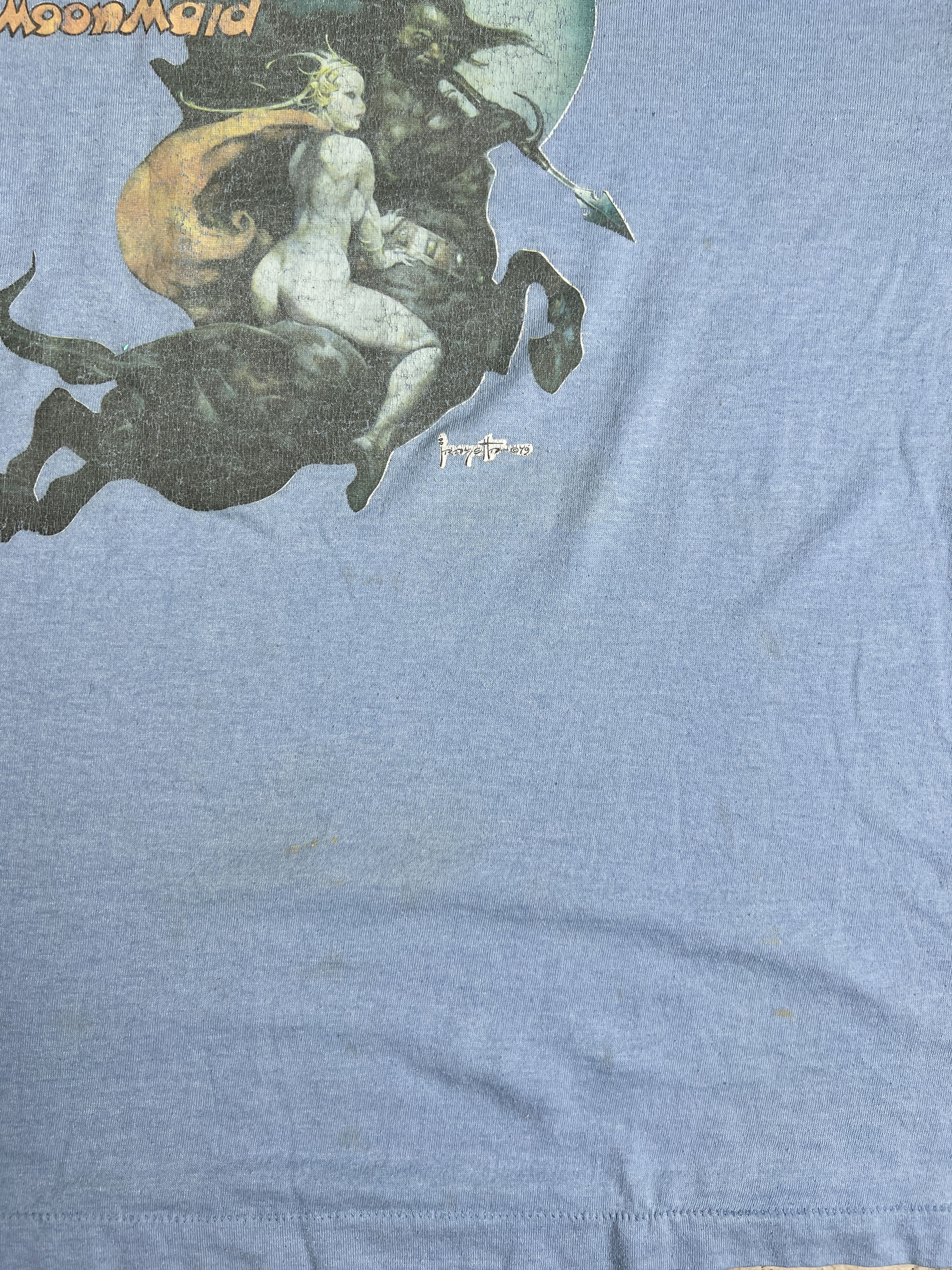 Vintage Vintage 70s Moon Maid Comic Book Promo Tee (XL) GTME213 Size US XL / EU 56 / 4 - 6 Thumbnail