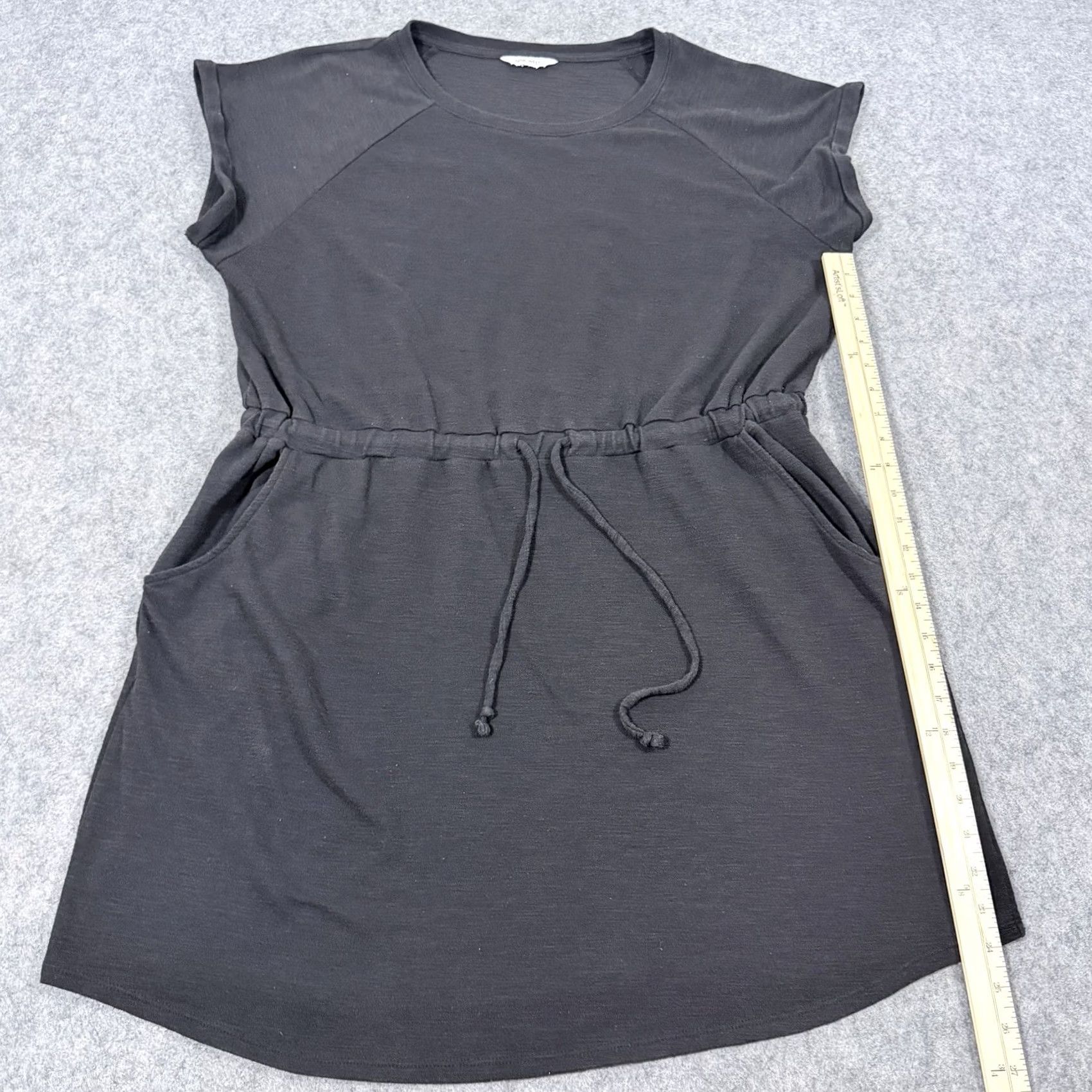 Nine West Nine West Casual Pocket Cinch Waist Drawstring Dress Fits Women's Size XXL Black Size XXL / US 16-18 / IT 52-54 - 7 Thumbnail