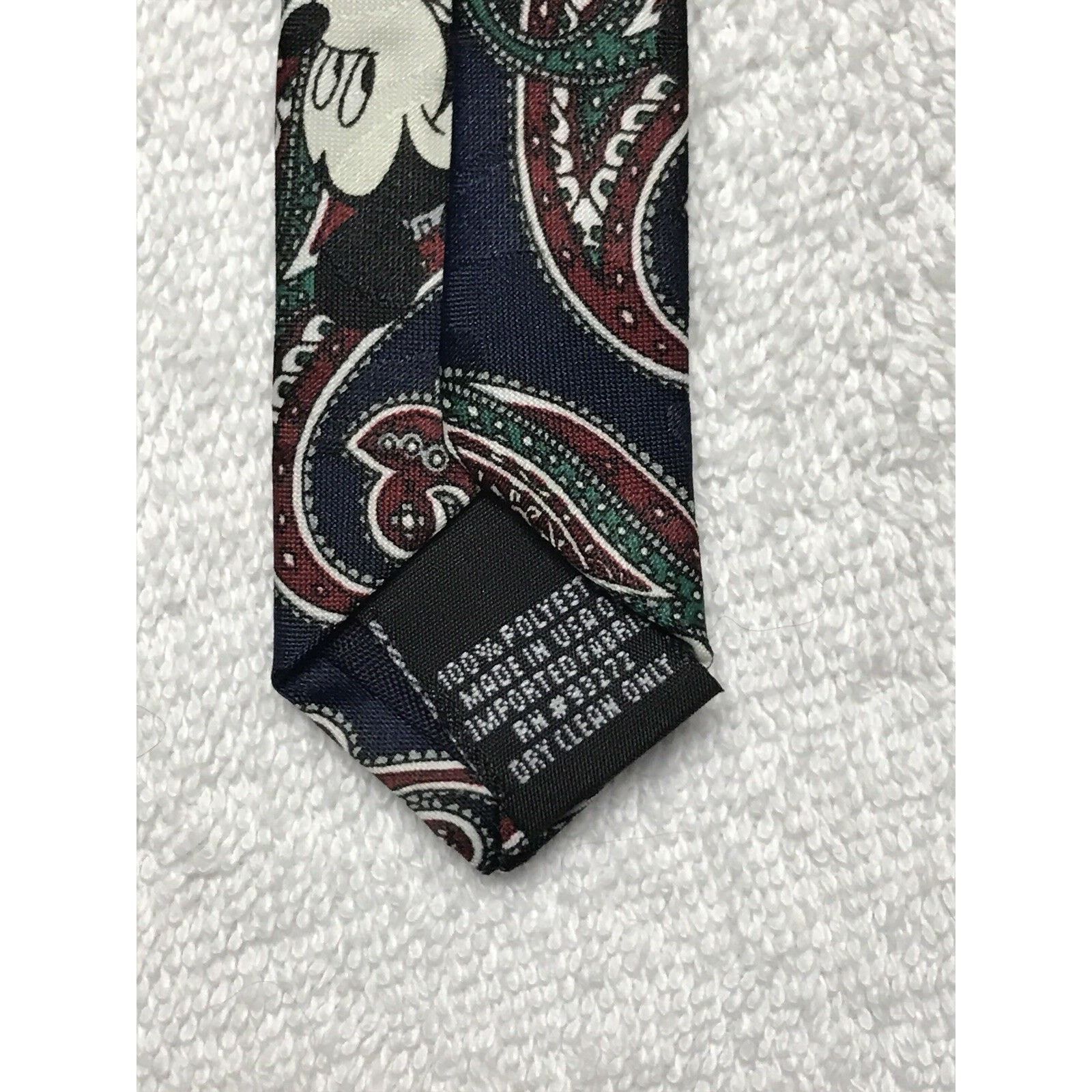Disney Disney Mickey Unlimited Blue Paisley Mickey Mouse Necktie Size ONE SIZE - 6 Thumbnail