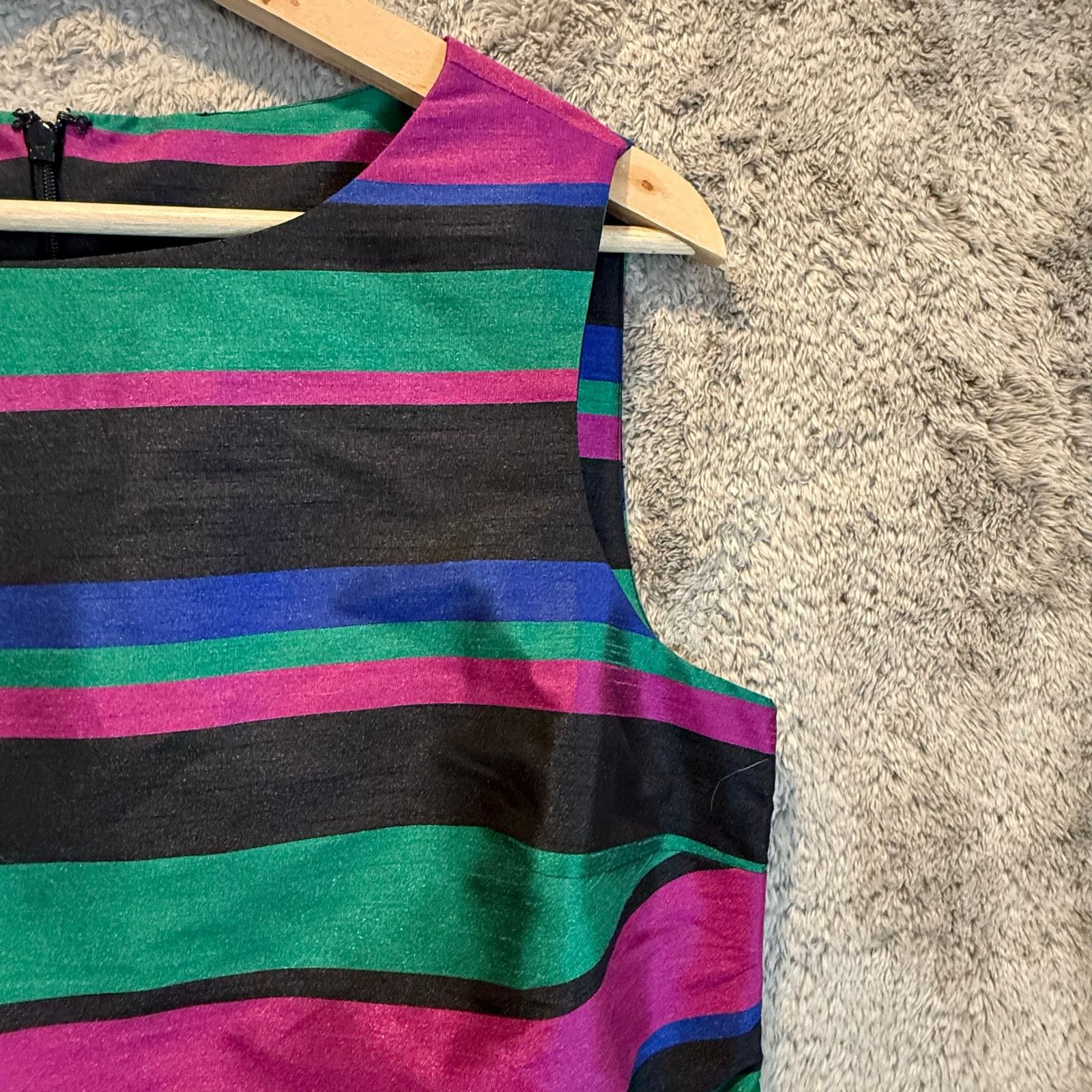 Other Talbots Stripe Jewel Toned Shell Sleeveless Top Blouse M Size M / US 6-8 / IT 42-44 - 3 Thumbnail