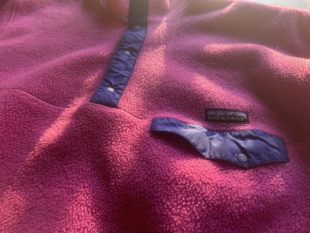Patagonia Patagonia 1990 vintage synchilla snap t fleece medium pink Size US M / EU 48-50 / 2 - 3 Thumbnail