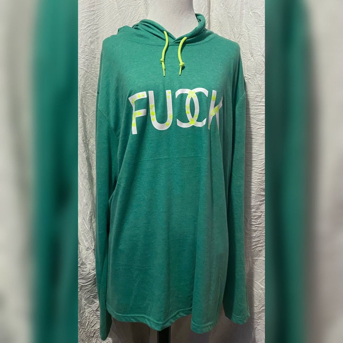 Other Neon, Custom, Glow In The Dark, F Word, Hooded Unisex Tee Size XL / US 12-14 / IT 48-50 - 2 Thumbnail
