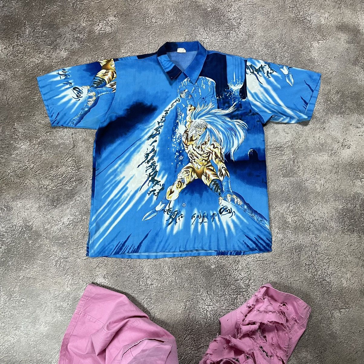 Vintage Vintage Y2K Dragon Graphic Tee All Over Print Sun Faded XL Size US XL / EU 56 / 4 - 1 Thumbnail