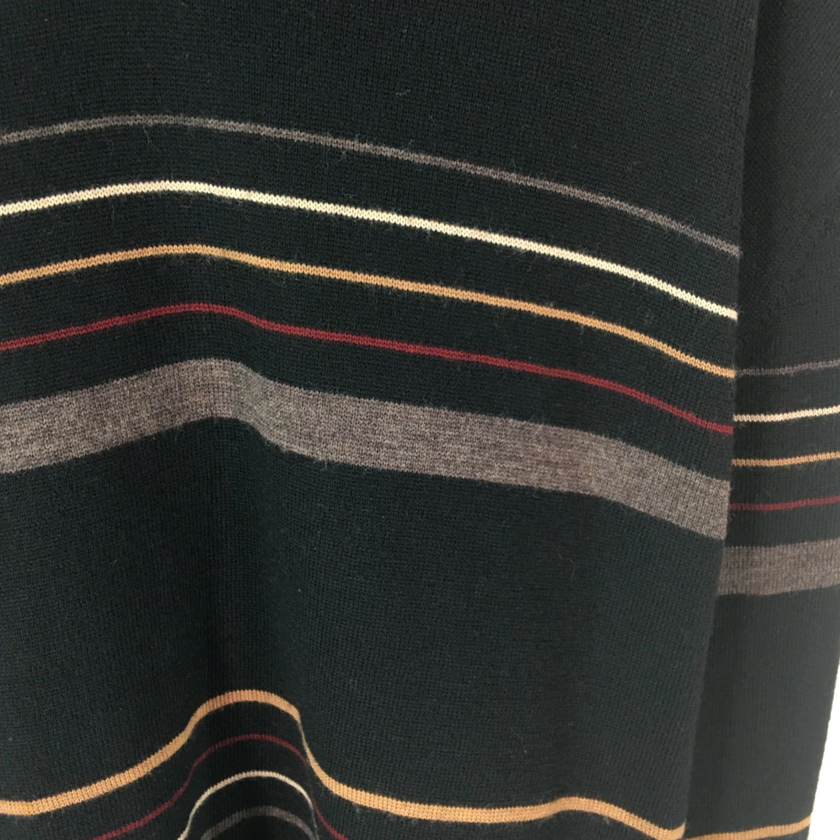 Perry Ellis Perry Ellis Mens Striped Collared Long Sleeves Black Pullover Sweater XL Men Size XL Black Striped Collared Pullover Sweater Perry Ellis Mens Size US XL / EU 56 / 4 - 3 Thumbnail