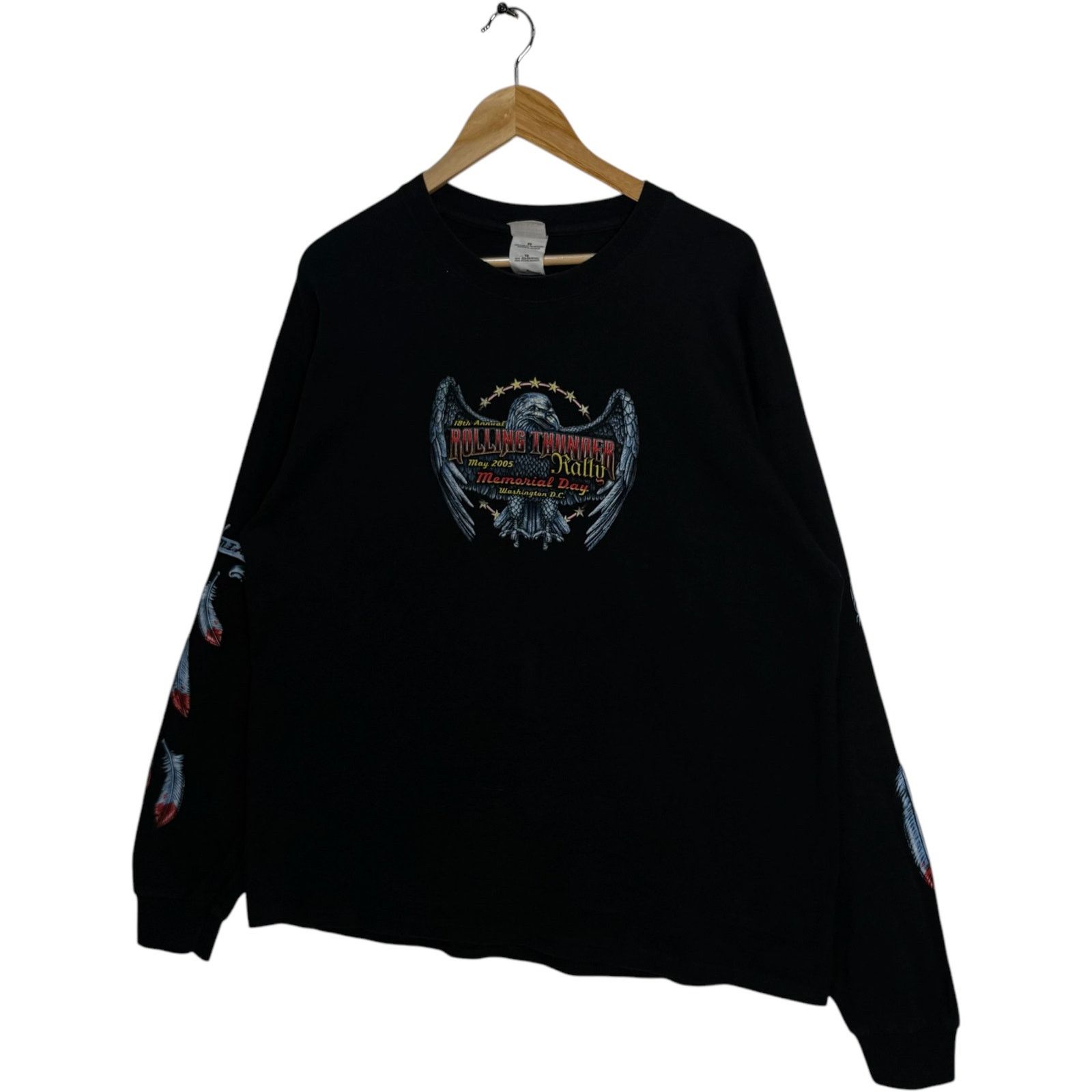 Gildan Vintage Harley Davidson 18th Rolling Thunder Long Sleeve XL Size US XL / EU 56 / 4 - 3 Thumbnail