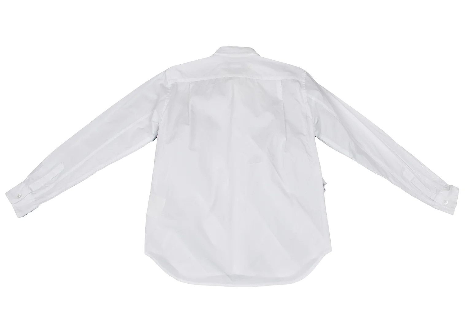 Comme des Garcons Homme Plus Bias Frill Cotton Shirt in White, Size XS Size US XS / EU 42 / 0 - 11 Thumbnail