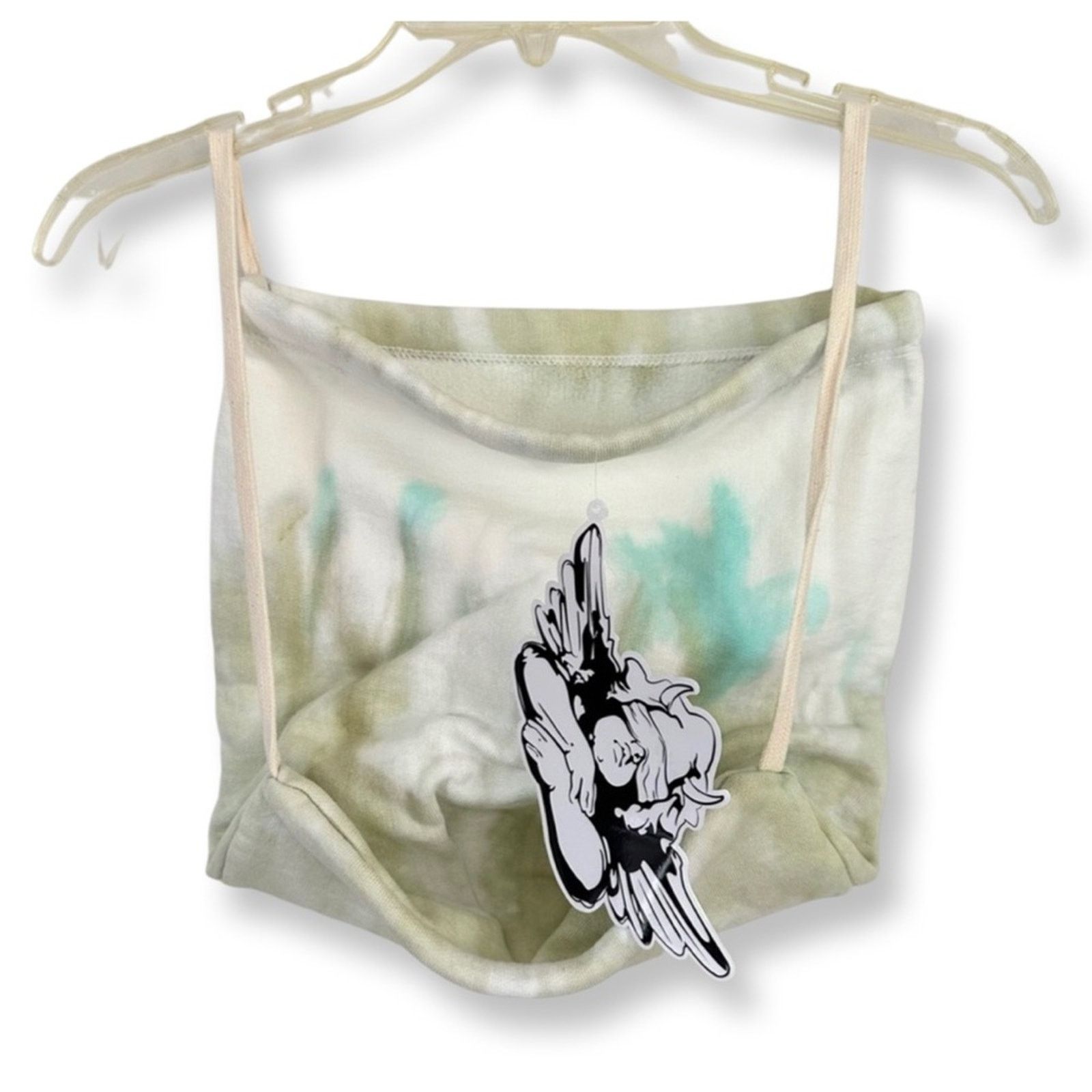 Boys Lie NWT Boys Lie Olive Green Tie Dye Cotton Satchel Size ONE SIZE - 2 Thumbnail