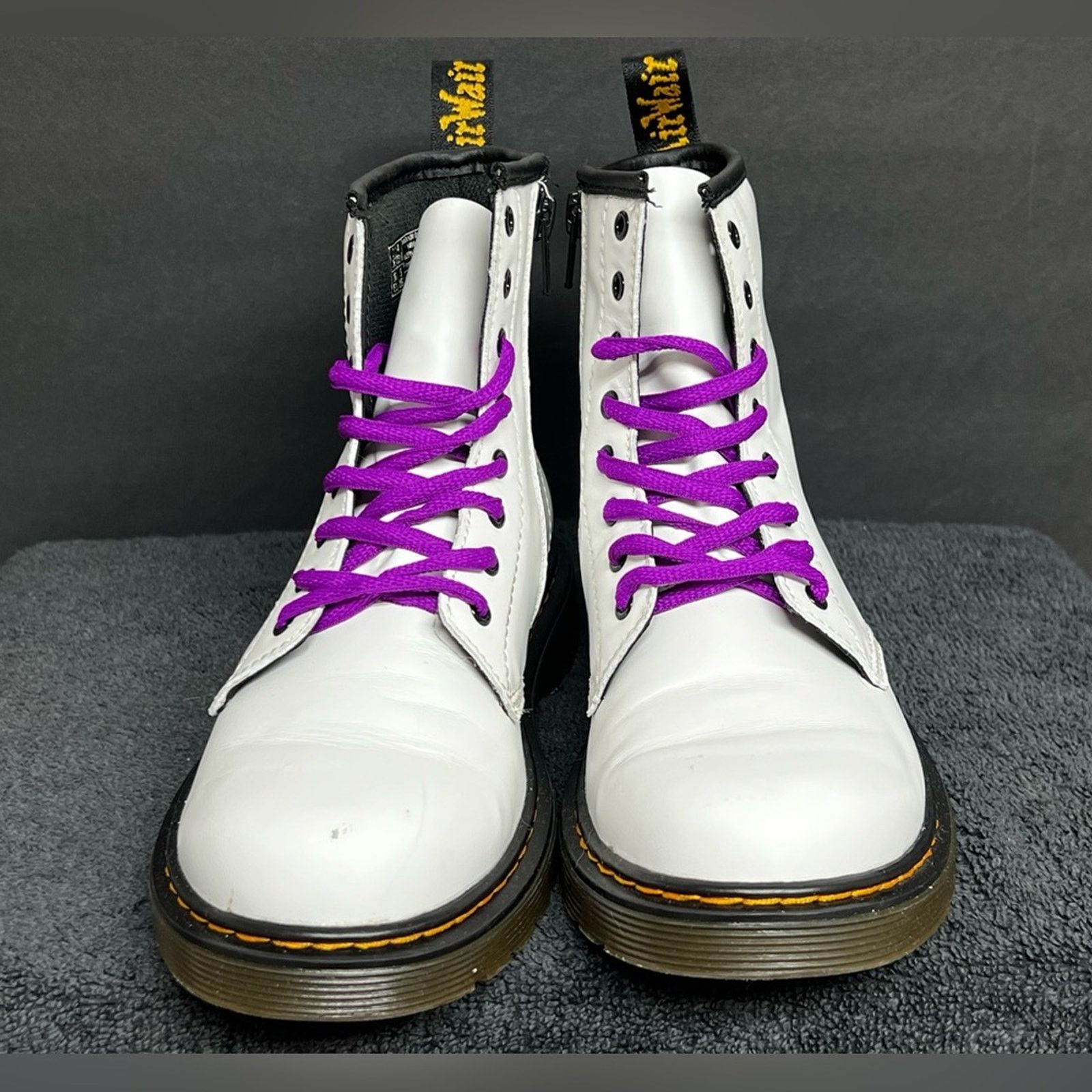 Dr. Martens Dr Doc Martens 1460J Combat Boots Smooth Womens 5 Grunge Size US 5 / IT 35 - 3 Thumbnail