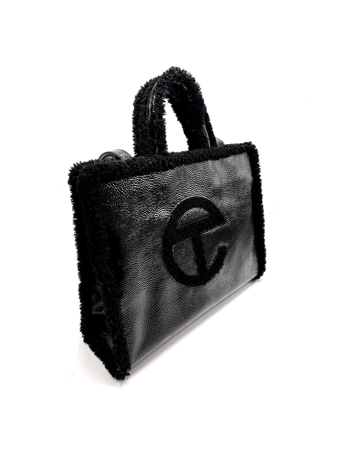 Telfar × Ugg UGG x Telfar Large Shopper Bag- Black Patent Leather Size ONE SIZE - 4 Thumbnail