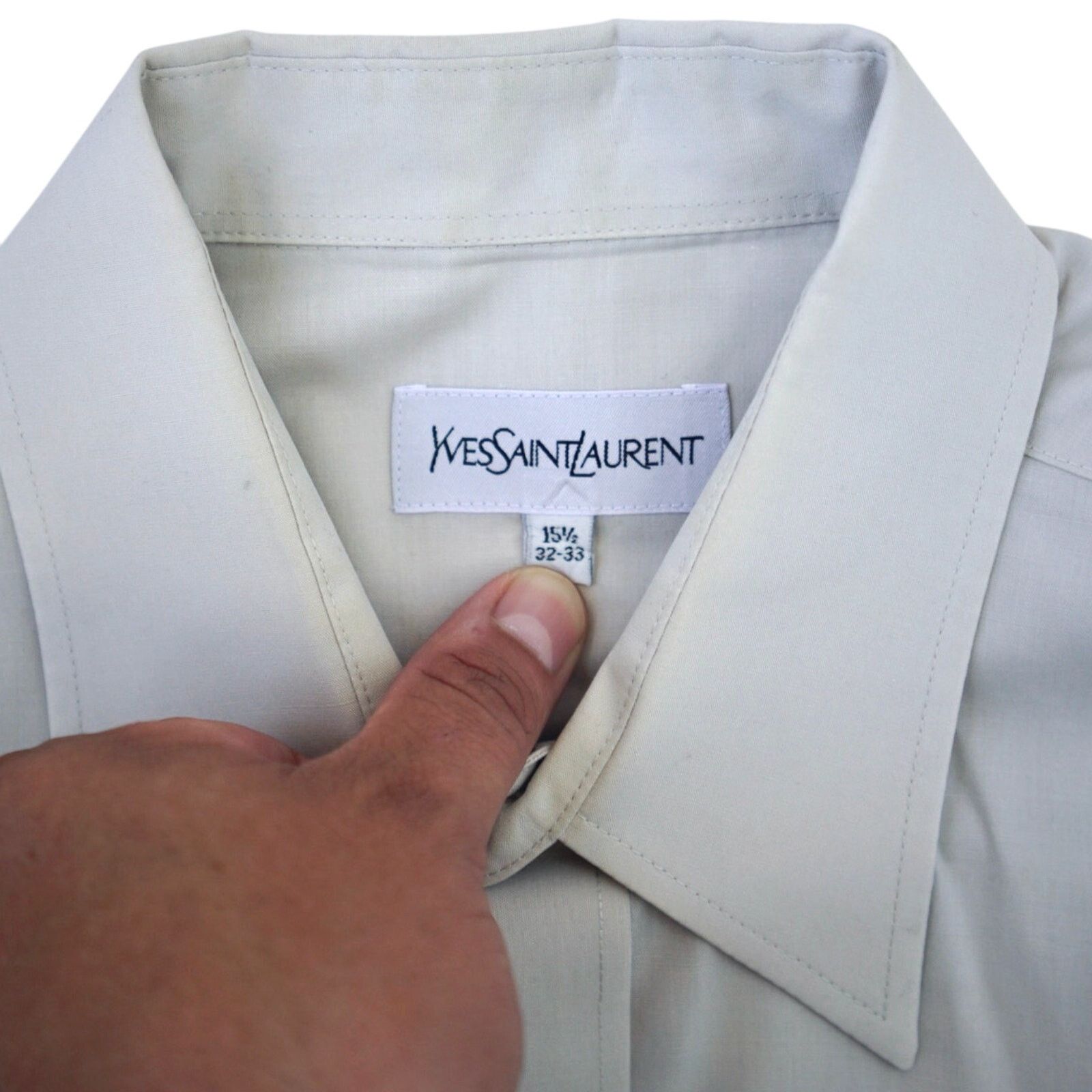 Vintage × Yves Saint Laurent Vintage 90s YSL Yves Saint Laurent Casual Shirt Mens Medium Size US M / EU 48-50 / 2 - 3 Thumbnail