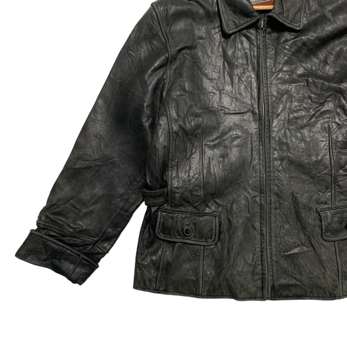 Other Vintage Euro Mondi Of California Leather Jacket Size L / US 10 / IT 46 - 2 Thumbnail