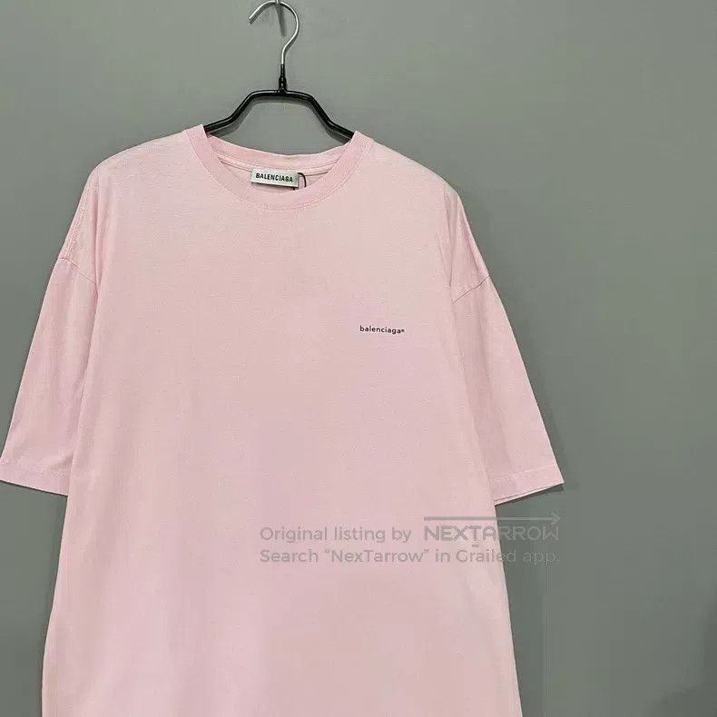 Balenciaga Balenciaga Pink small logo short sleeve Size US XS / EU 42 / 0 - 2 Thumbnail
