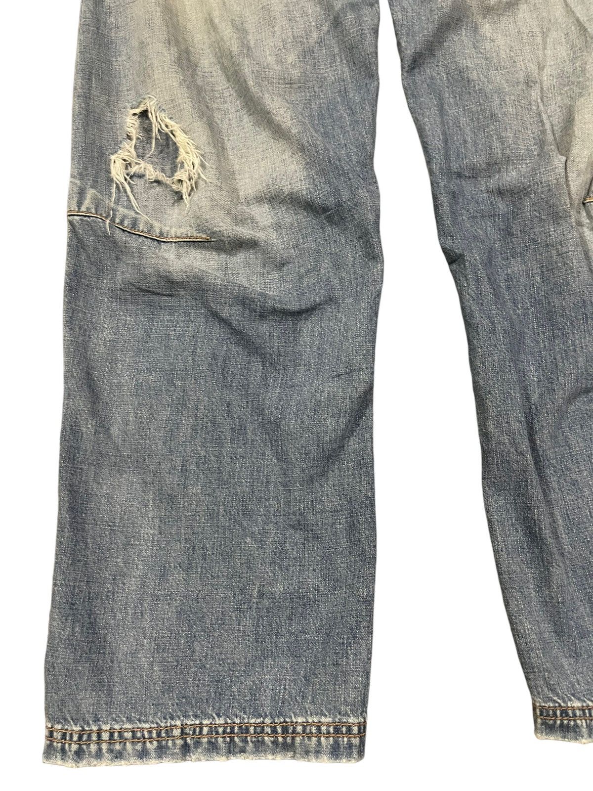 14th Addiction Vintage Japanese Rna Blue Wash Distressed Baggy Jeans Size US 30 / EU 46 - 5 Thumbnail