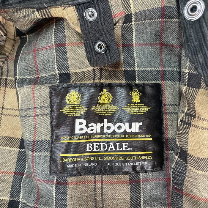 Barbour Barbour Bedale Waxed jacket Vintage C34-86CM Size S Blue