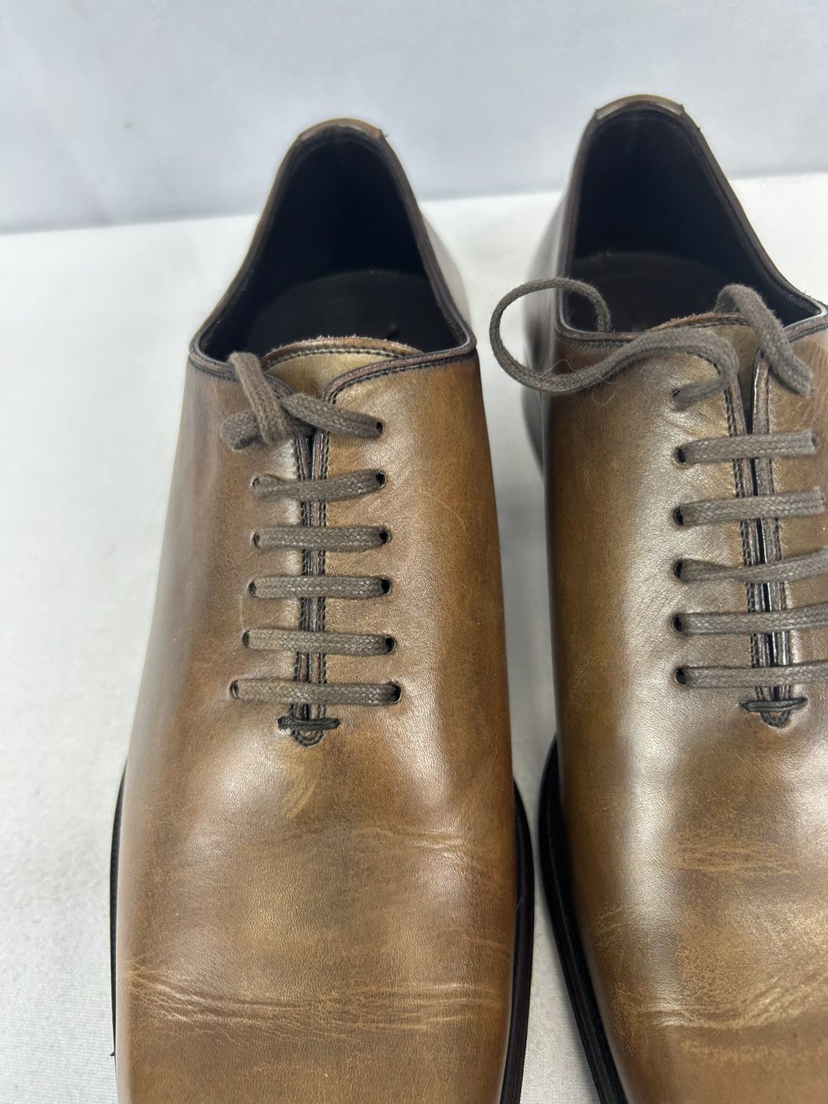 Tom Ford TOM FORD Burnished Leather Lace-Up Oxfords Size US 8 / EU 41 - 6 Thumbnail
