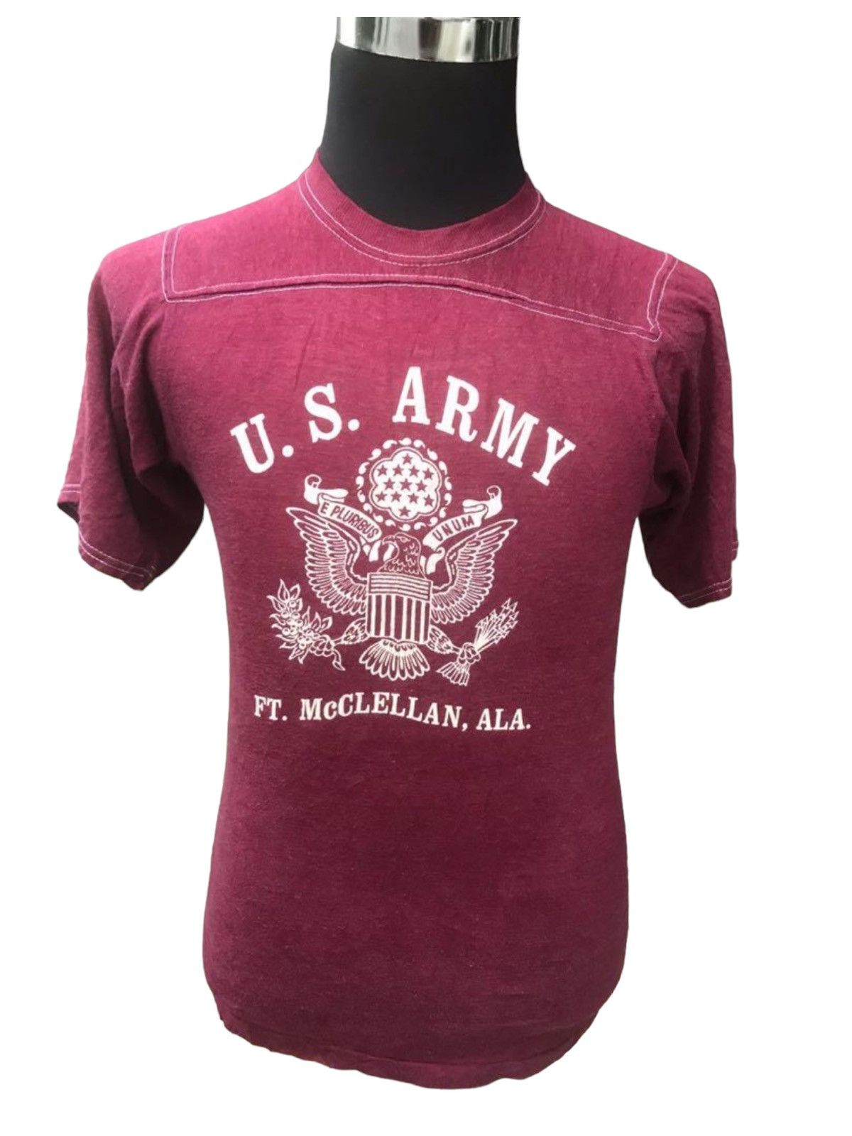 image of Military x USMC '80S Usmc Ringer in Red, Men's (Size Small)
