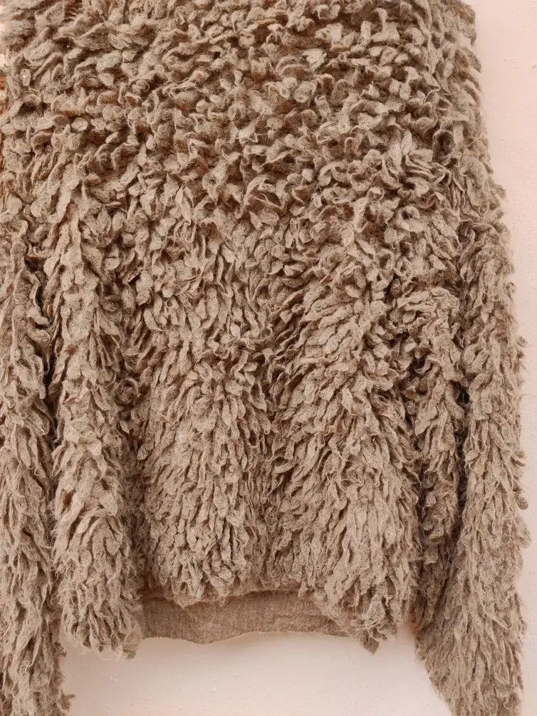 Japanese Brand ❤EXPRESS SHIPPING❤MOUSSY FUZZY SWEATER JACKET Size M / US 6-8 / IT 42-44 - 4 Thumbnail