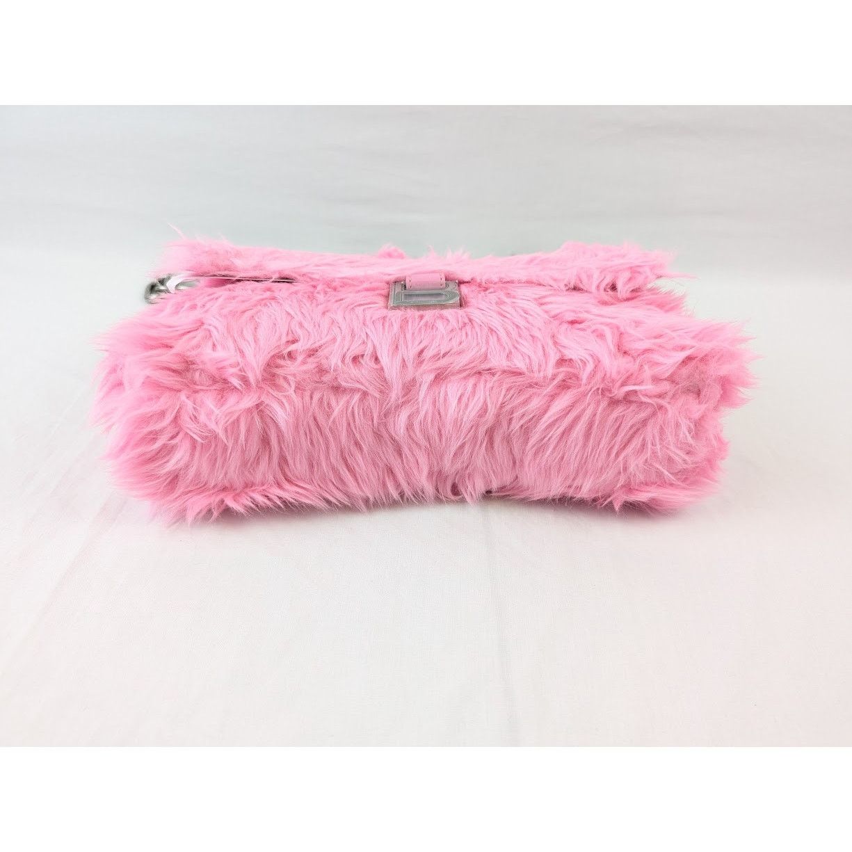 Balenciaga o1rshd1 Size: OS / Fake Fur Shoulder Bag in Pink Size ONE SIZE - 12 Thumbnail
