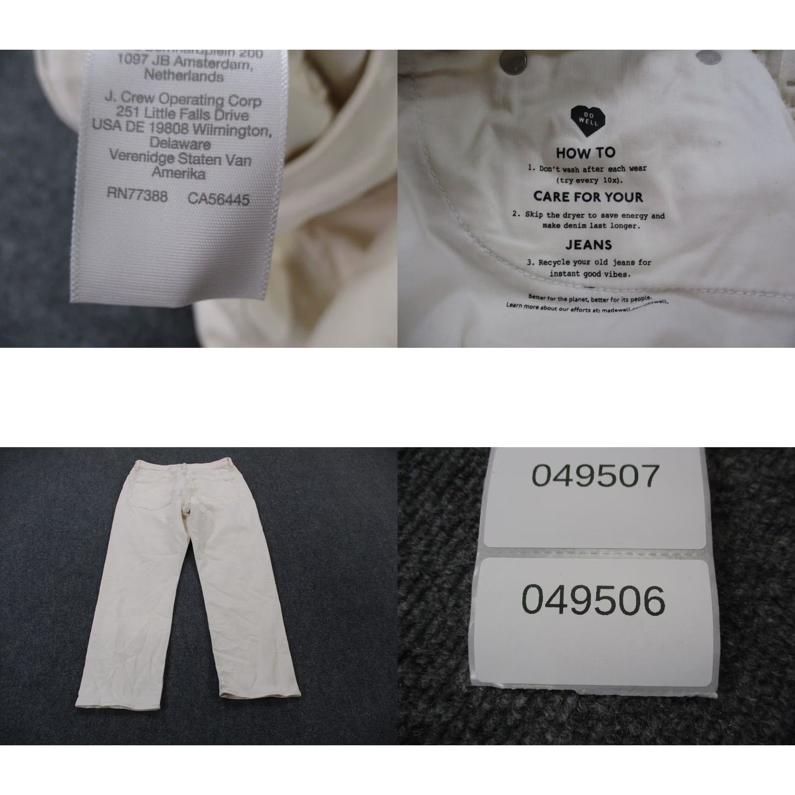 Madewell Madewell Jeans Womens 32 White Denim Pants Curvy 90s Straight High Rise NEW Jeans Women 32 White Denim Curvy Straight High Rise Jeans Size 24" / US 00 / IT 34 - 9 Thumbnail