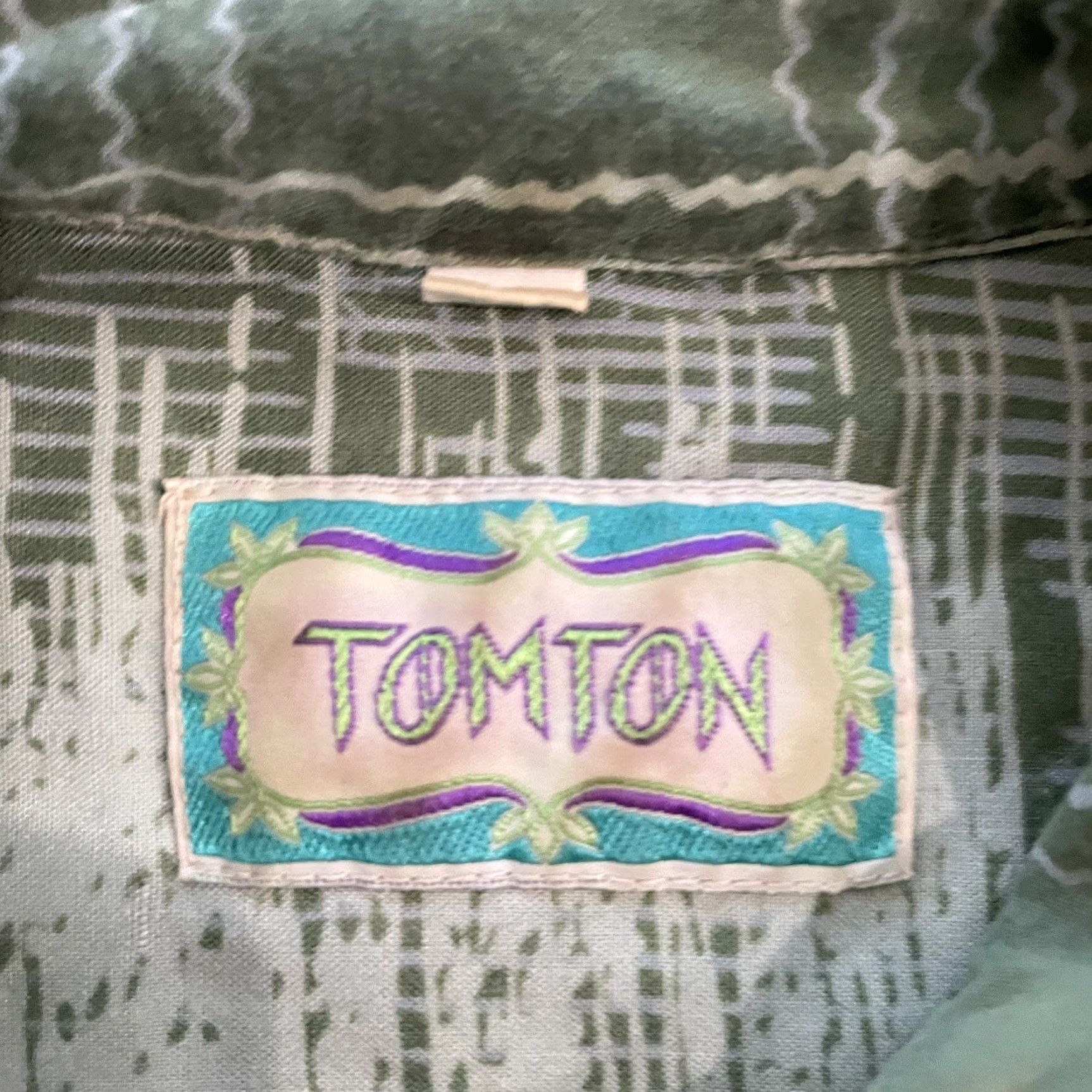 Vintage VINTAGE TomTom Button-Down Shirt Pocket Mens L Green Short Sleeve Button-Up - TomTom Shirt Mens Green L Size US L / EU 52-54 / 3 - 4 Thumbnail