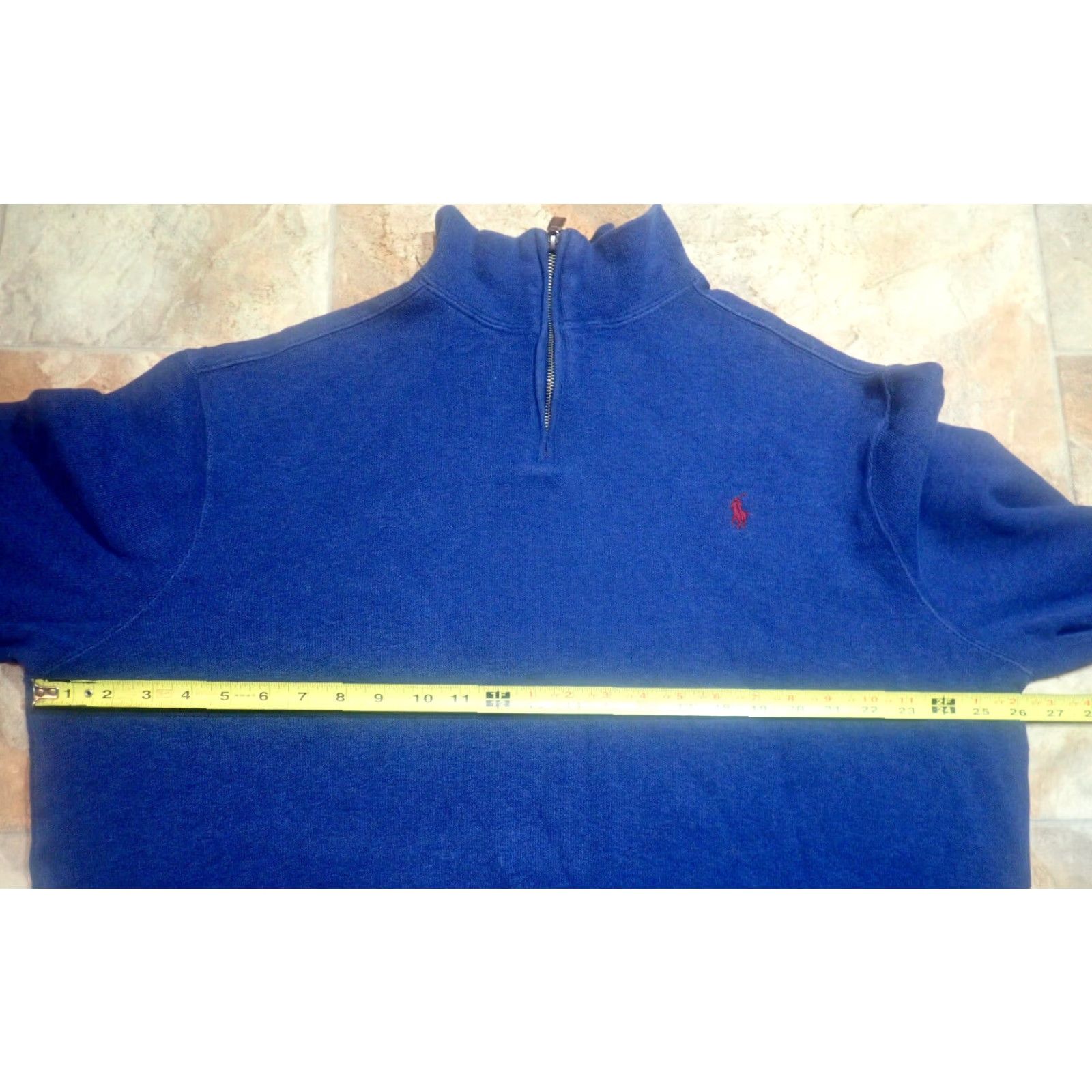 Ralph Lauren VINTAGE Polo Ralph Lauren 100% Cotton 1/4 Zip Sweater, XL, Blue, Classic Fit, Long Sleeve, Business Casual, Mens Size US XL / EU 56 / 4 - 7 Thumbnail