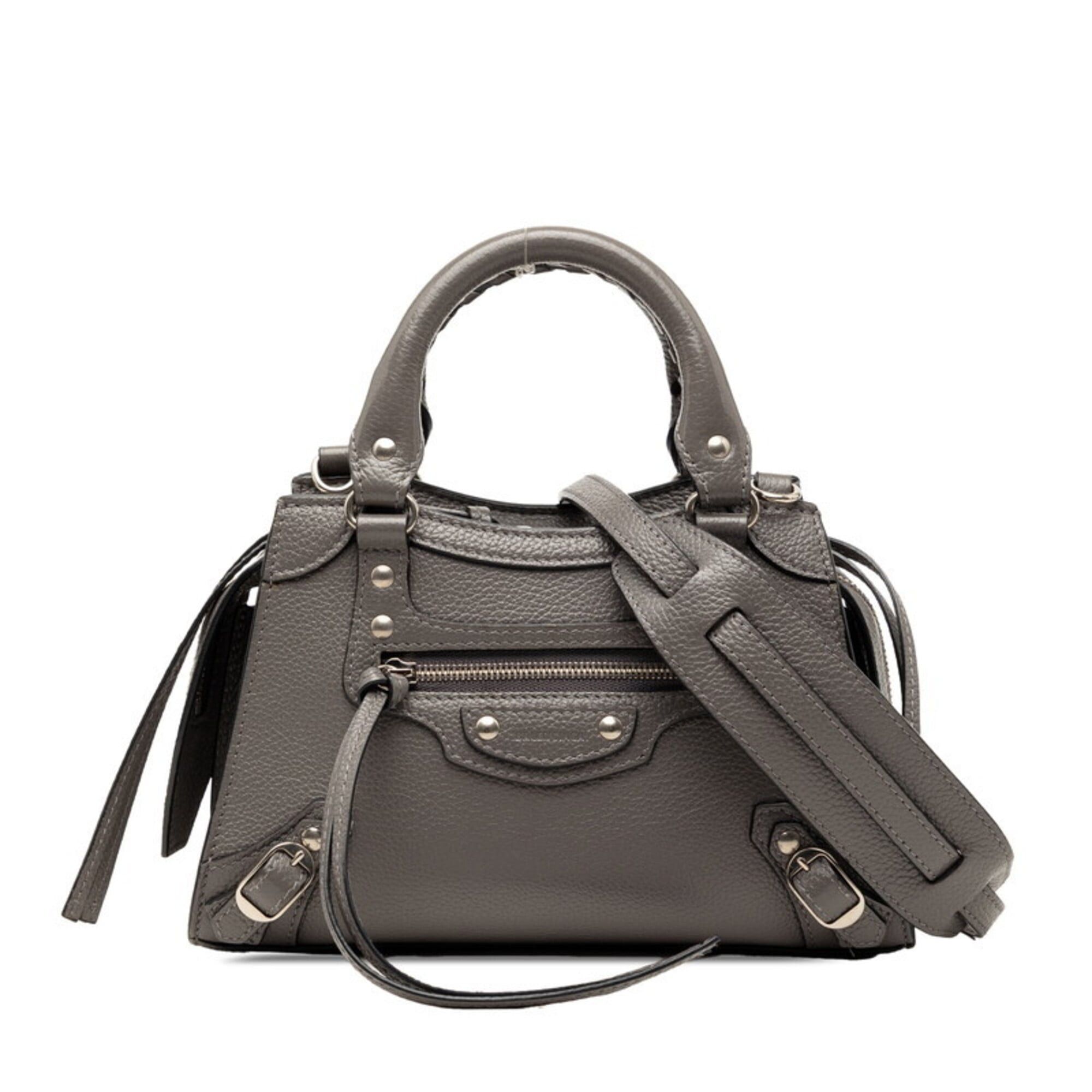 Balenciaga Balenciaga Neoclassic City Mini Handbag Shoulder Bag 2-Way Grey Leather Women's BALENCIAGA Size ONE SIZE - 1 Thumbnail