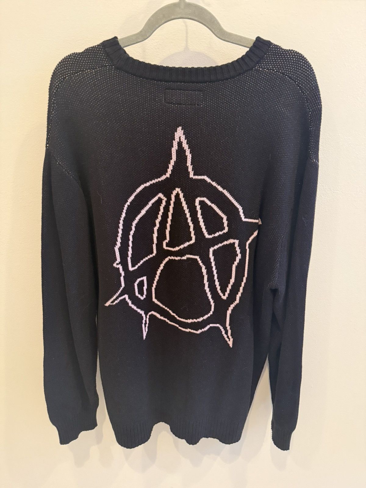 Revenge Revenge Anarchy Knit Sweater Black/Pink Size US L / EU 52-54 / 3 - 9 Thumbnail