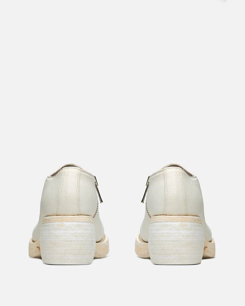 Guidi o1s1v1r1oon0825 Horse Leather Side Zip Low Heel in White Size US 7 / IT 37 - 5 Thumbnail