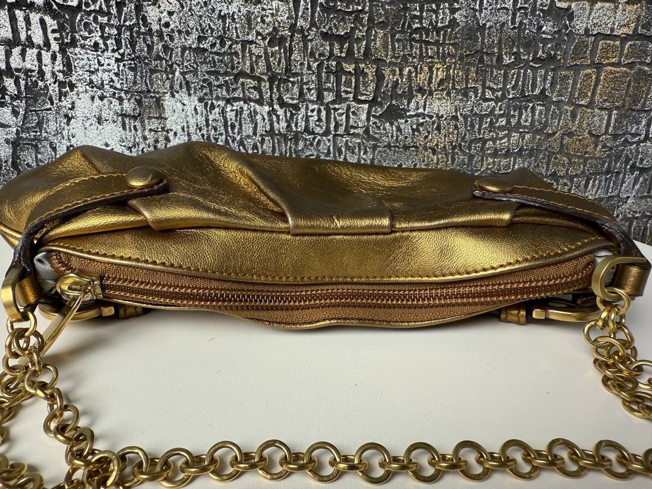 Salvatore Ferragamo Salvatore Ferragamo Gold Chain Shoulder Bag Size ONE SIZE - 14 Thumbnail