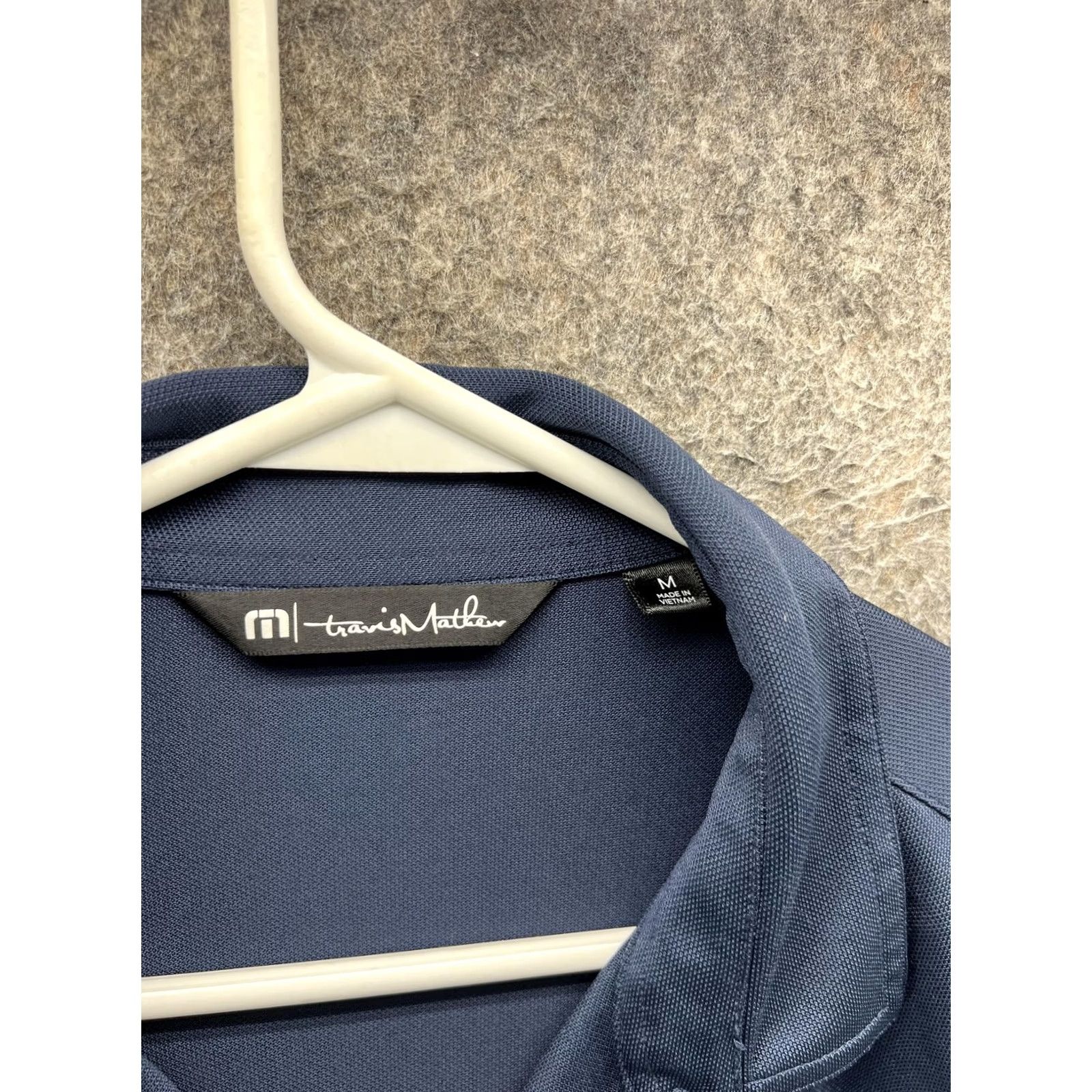 TravisMathew Travis Mathew Polo Shirt Mens Medium Blue Gray Stripe Golf Casual Short Sleeve Shirt Mens Size US M / EU 48-50 / 2 - 2 Thumbnail