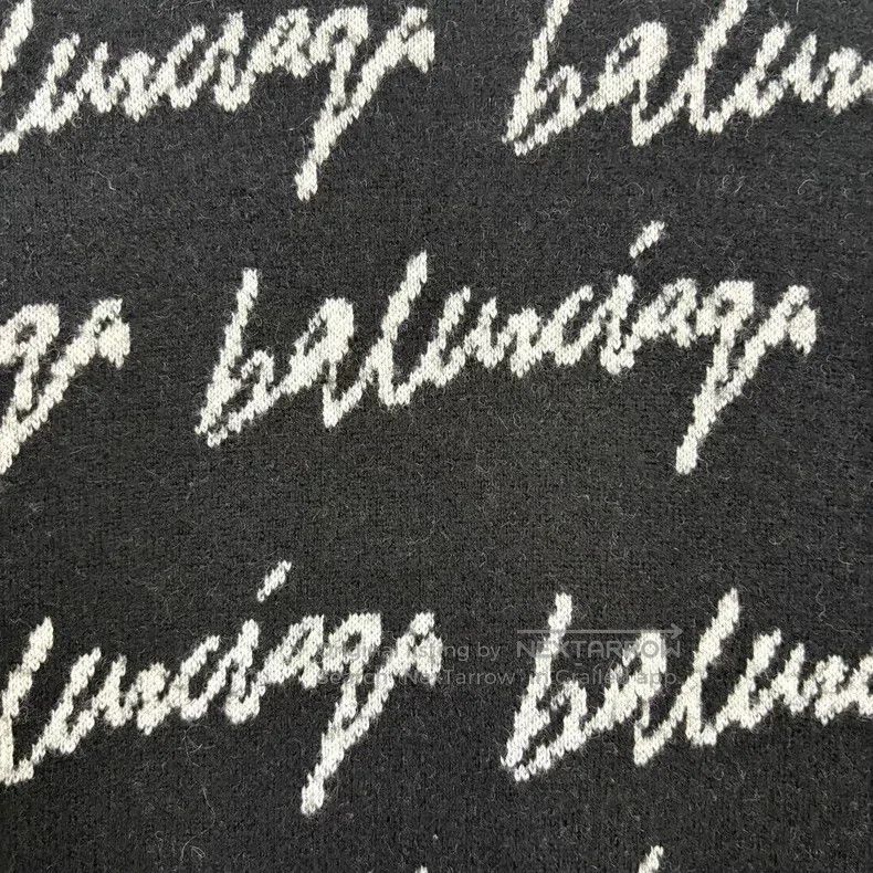 Balenciaga Balenciaga Cursive Slogan Logo Long Sleeve Knit Sweater Size US XS / EU 42 / 0 - 6 Thumbnail