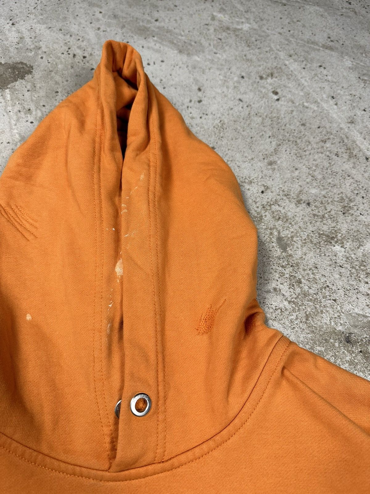 Diesel × Vintage Vintage Diesel Big Logo Reworked Boxy Orange Hoodie Size US L / EU 52-54 / 3 - 13 Thumbnail