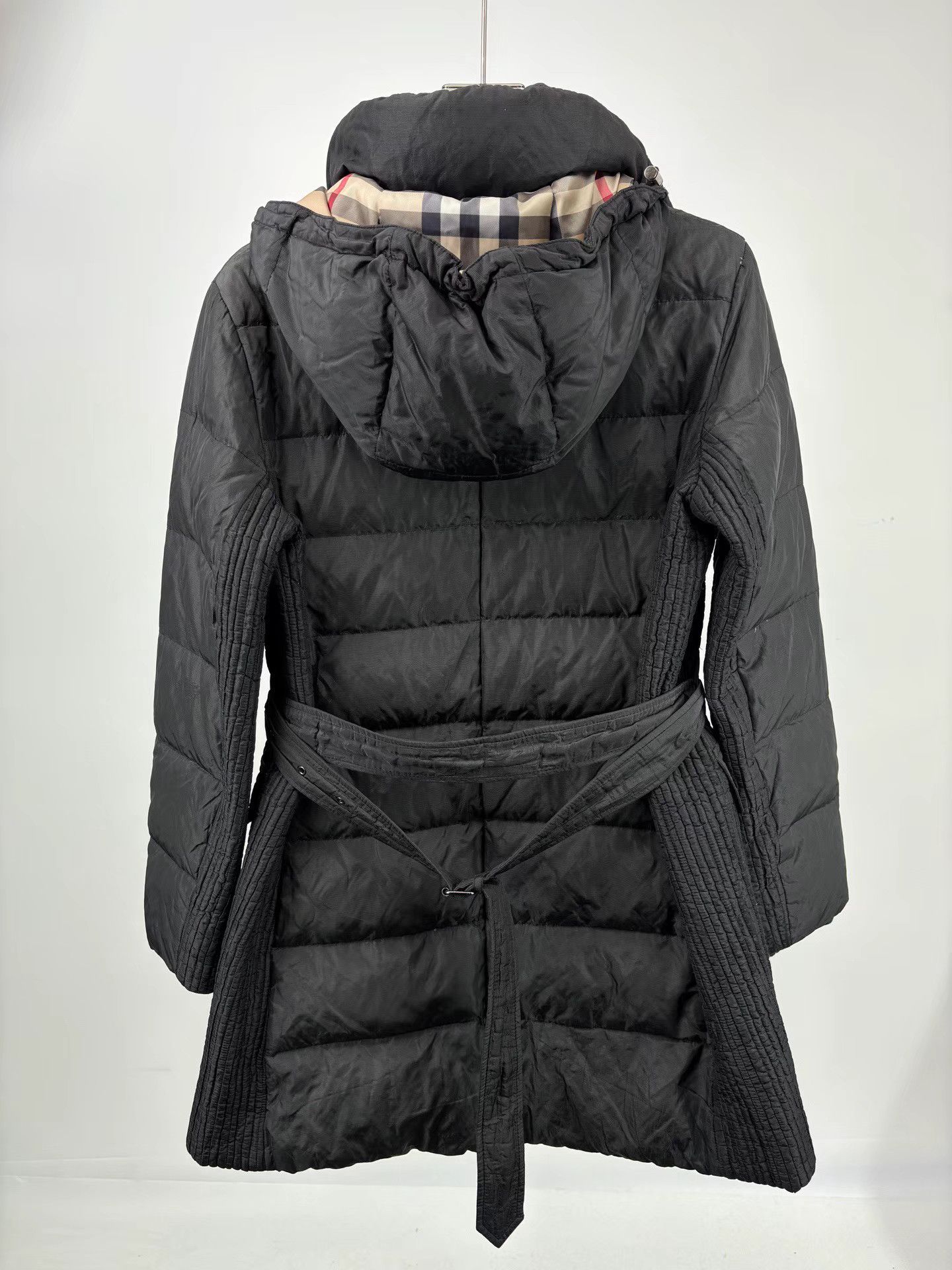 Burberry BURBERRY Mid-Length Down Jacket With Check Lining Size US M / EU 48-50 / 2 - 2 Thumbnail