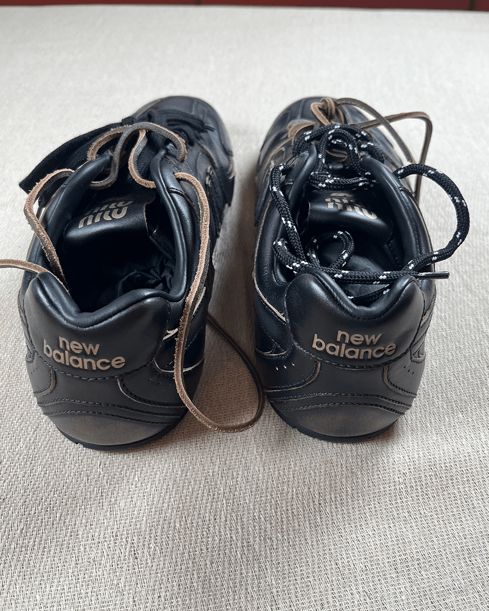 Miu Miu × New Balance Miu Miu x New Balance 530 SL Black Leather trainers Size US 8.5 / EU 41-42 - 7 Thumbnail