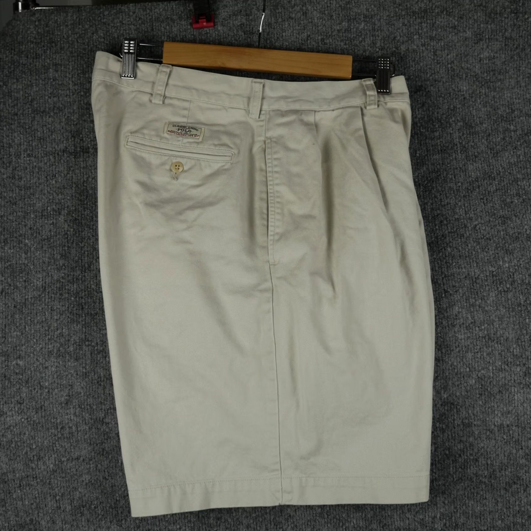 Polo Ralph Lauren Polo Ralph Lauren Shorts Mens 36 Beige Tyler Pleated Chino Classic Cotton Casual Shirt, Shorts, Pants, Denim, Beige, 36, Mens Size US M / EU 48-50 / 2 - 5 Thumbnail