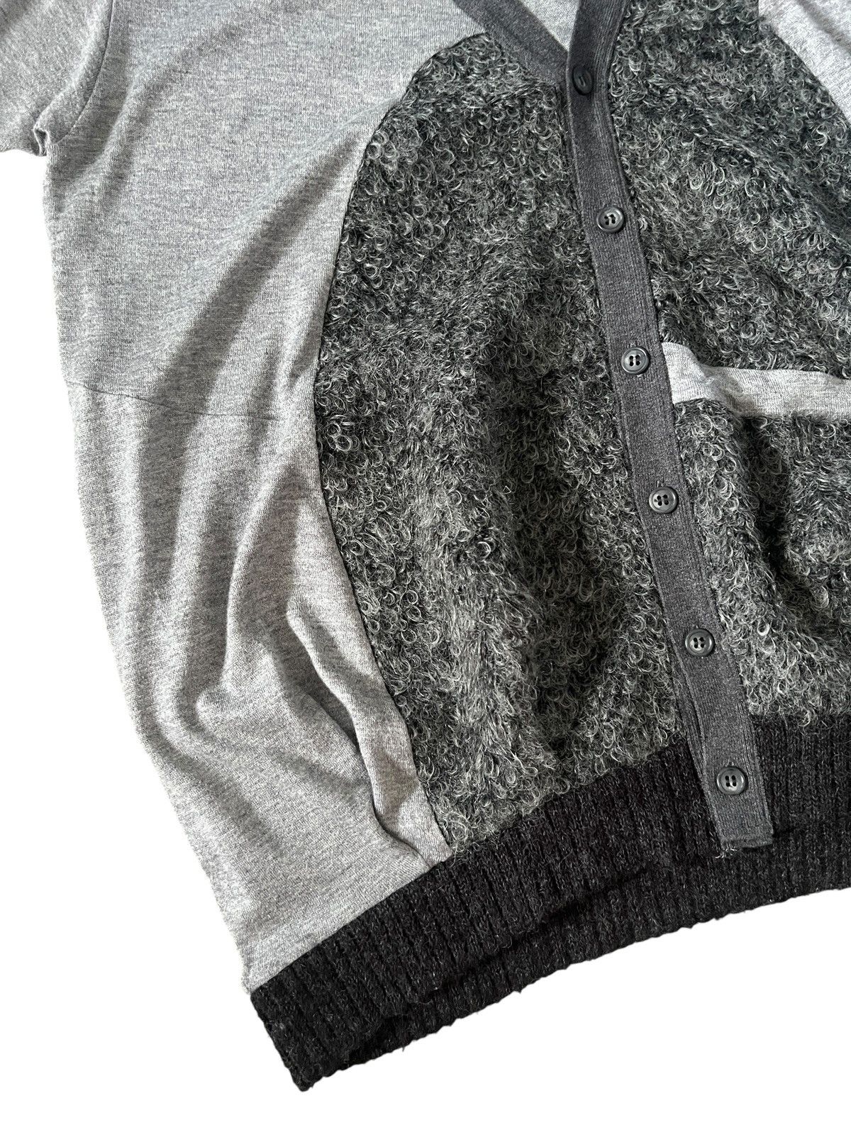 gomme Gomme Homme Mohair Blend Asymmetrical Cardigan Size US XL / EU 56 / 4 - 9 Thumbnail