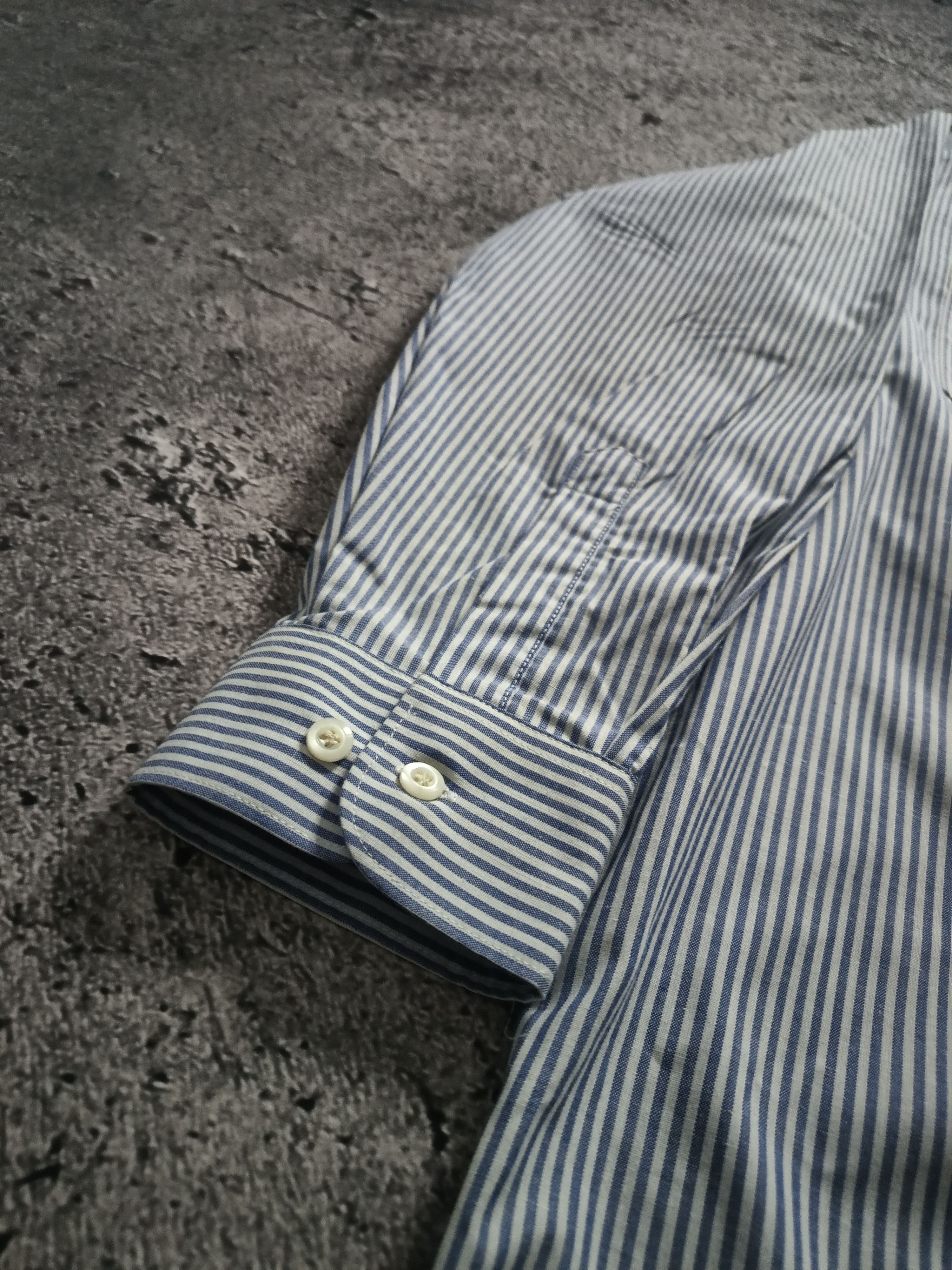 Pepsi × Vintage Vintage Pepsi Patch Striped Work Shirt Size US L / EU 52-54 / 3 - 4 Thumbnail