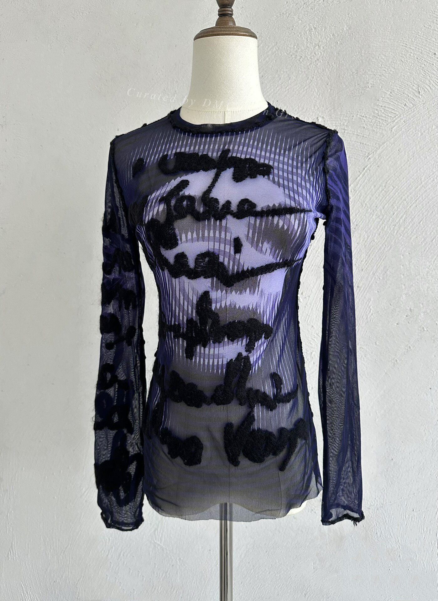 Jean Paul Gaultier Jean Paul Gaultier Vintage Letter Mesh Top Size S / US 4 / IT 40 - 1 Thumbnail