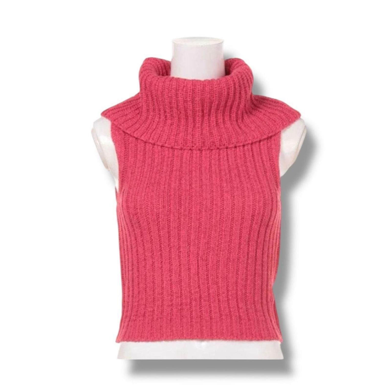 Other Whimsy coquette turtleneck chunky knit pink sweater Size XS / US 0-2 / IT 36-38 - 1 Thumbnail