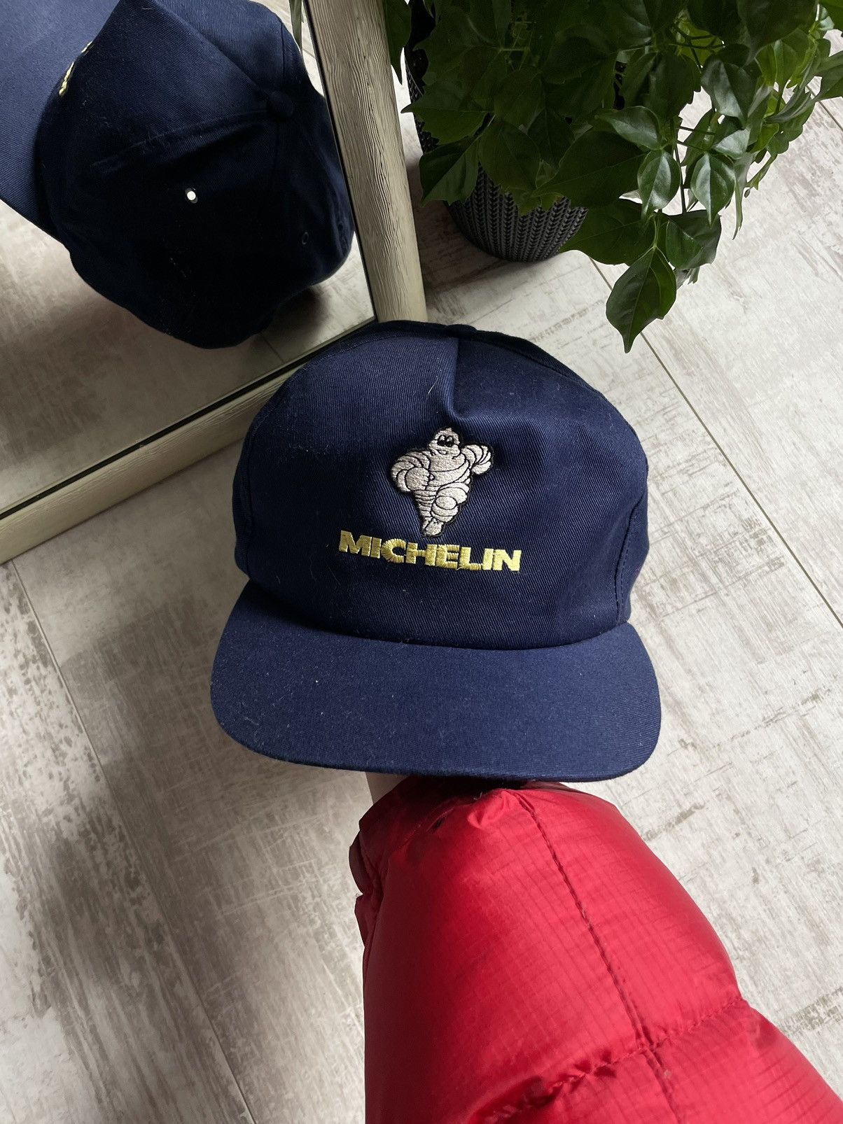 Japanese Brand × Vintage Michelin 90’s RARE Hat Cap Racing Vintage Y2K Blue Size ONE SIZE - 1 Thumbnail