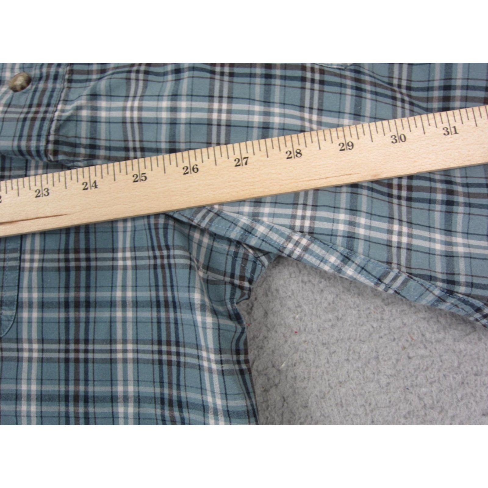 Carhartt Carhartt Shirt Adult 2XL Tall XXLT Blue Plaid Button Down Workwear Mens Cotton Regular Fit Women? Size US XXL / EU 58 / 5 - 2 Thumbnail