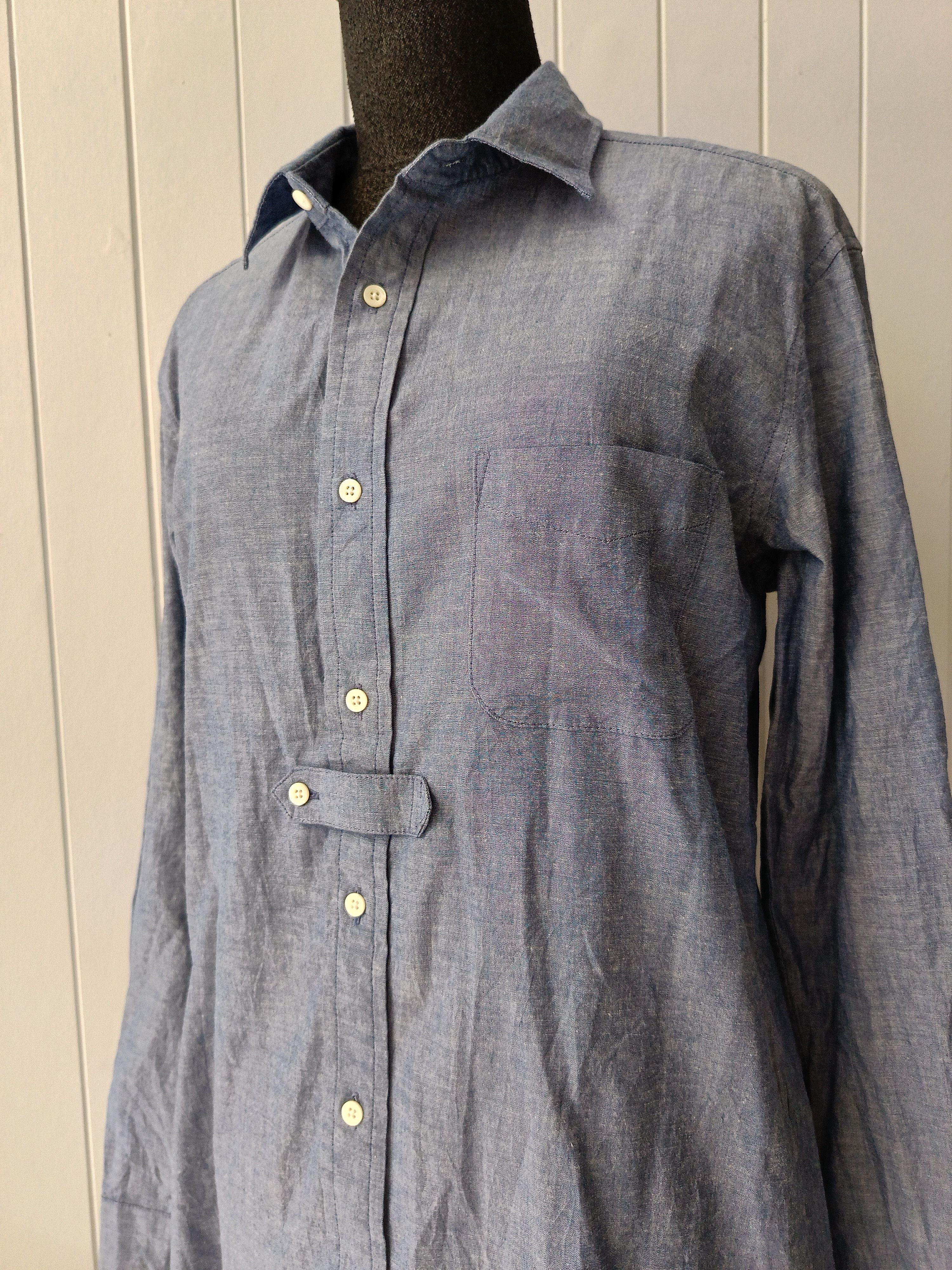 Mackintosh Mackintosh Philosophy MP oxford blue 38 slim fit blue shirt Size US S / EU 44-46 / 1 - 11 Thumbnail