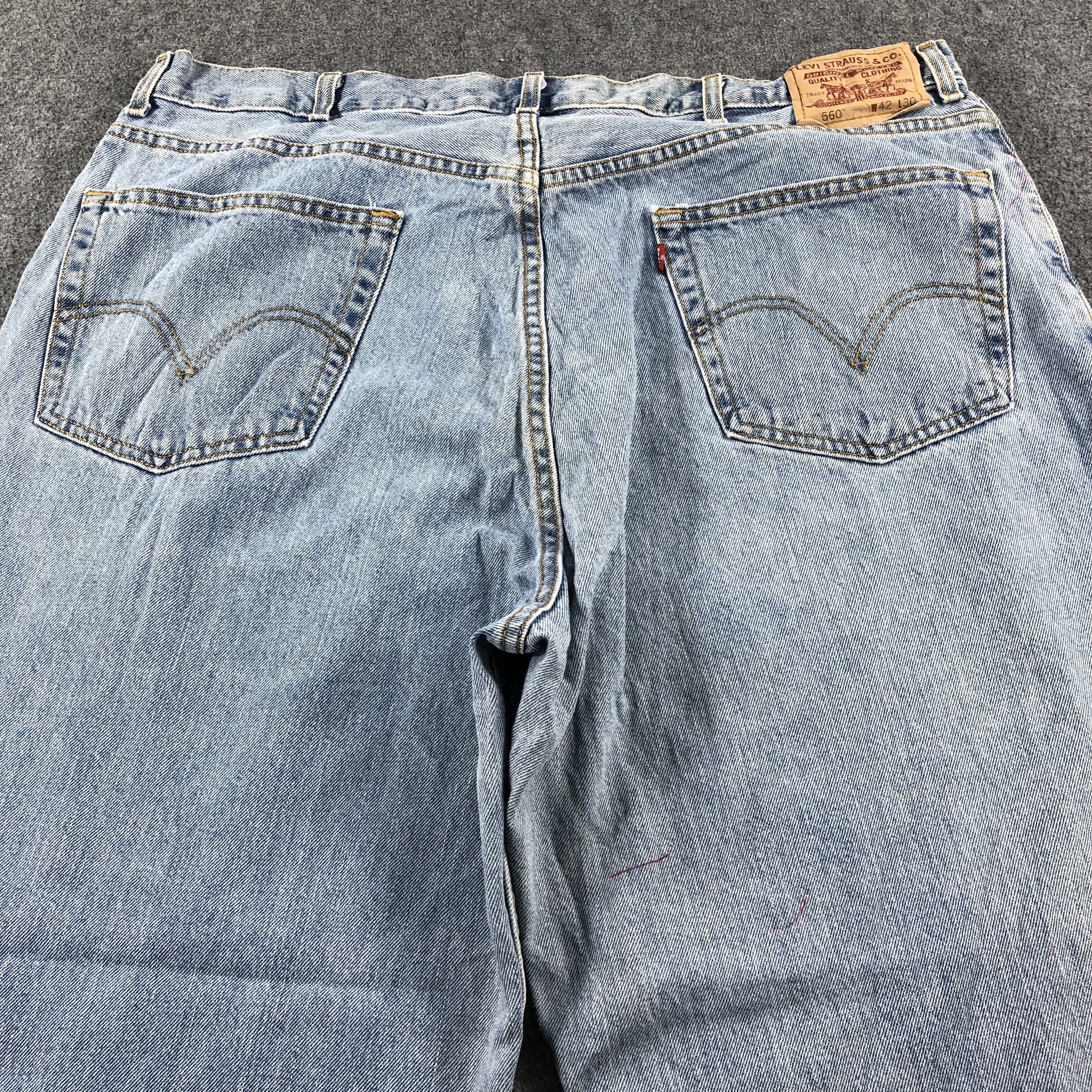 Levi's Vintage Blue Wash Levis 560 Jeans-J2369 Size US 41 - 4 Thumbnail