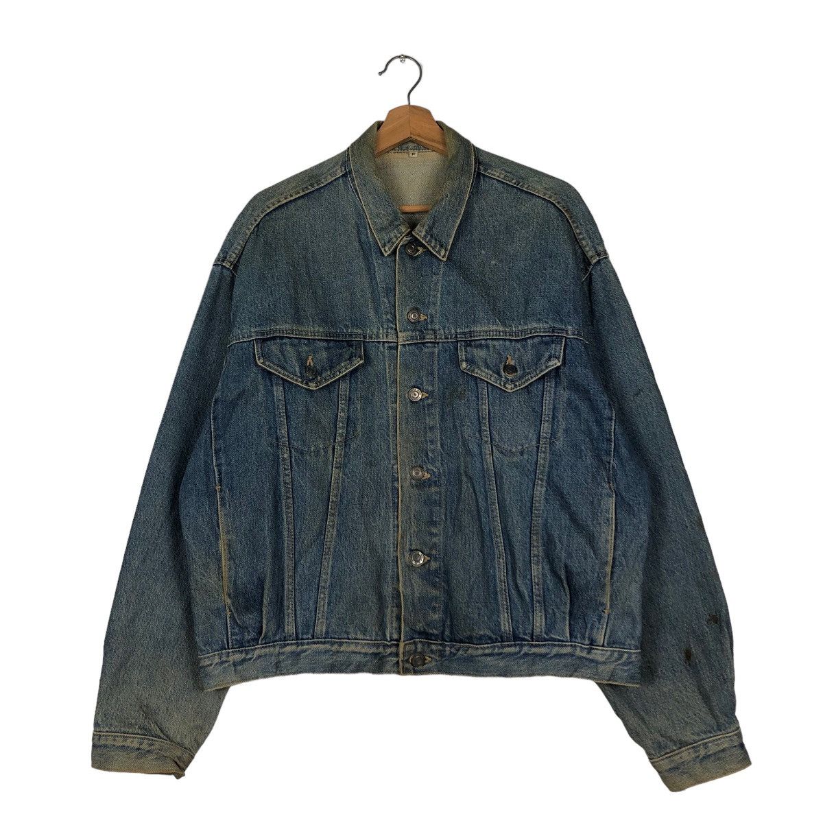Japanese Brand 🔥Vintage Trucker Denim Jacket Biker Japan Issey Miyake Size US M / EU 48-50 / 2 - 1 Thumbnail
