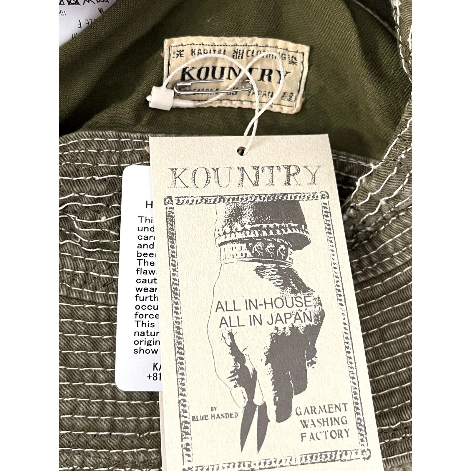 Kapital Kapital Chino “The Old Man & The Sea” Hat (Crash Remake) Size ONE SIZE - 3 Thumbnail