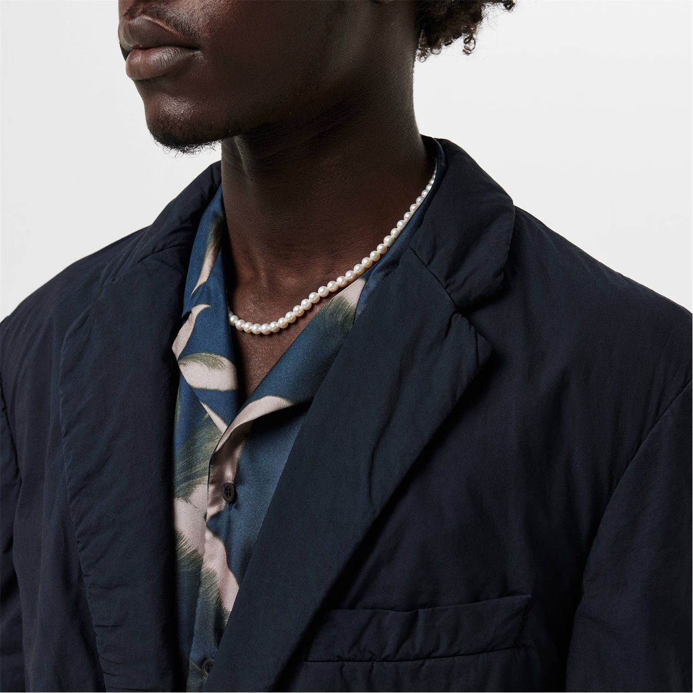 Dries Van Noten o1g2r1mq0426 Blunton Cotton Long Sleeve Blazer in Navy Size US M / EU 48-50 / 2 - 5 Thumbnail