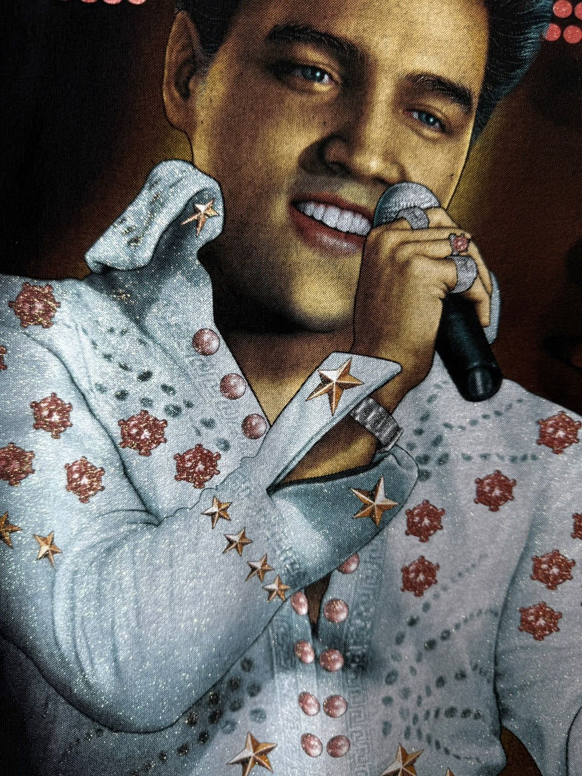 Band Tees Vintage 00s Elvis Presley American Classic Band Rock T Shirt Size US XL / EU 56 / 4 - 6 Thumbnail