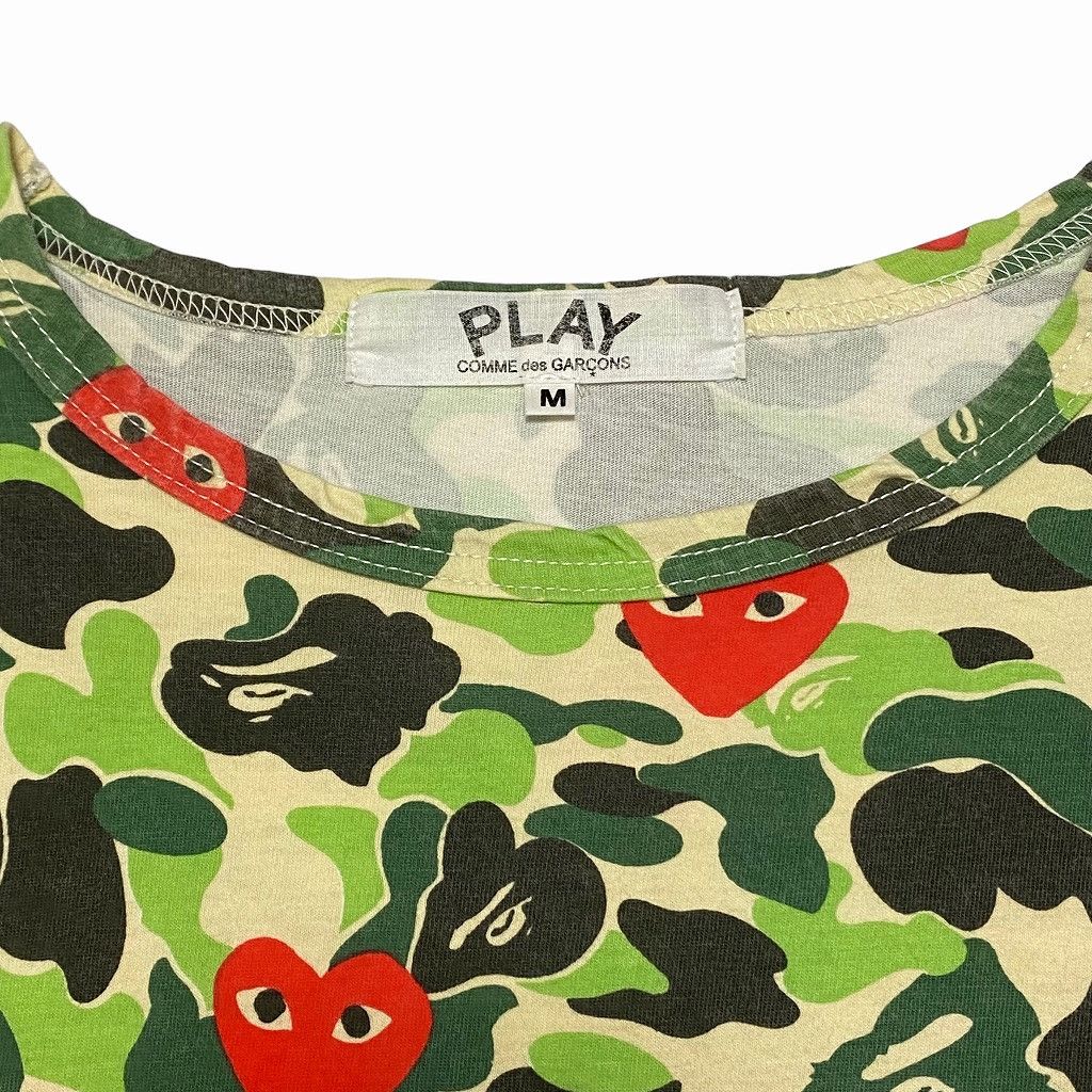 Comme des Garcons Vintage Comme des Garcons PLAY × BAPE Tee All over print Size US M / EU 48-50 / 2 - 5 Thumbnail