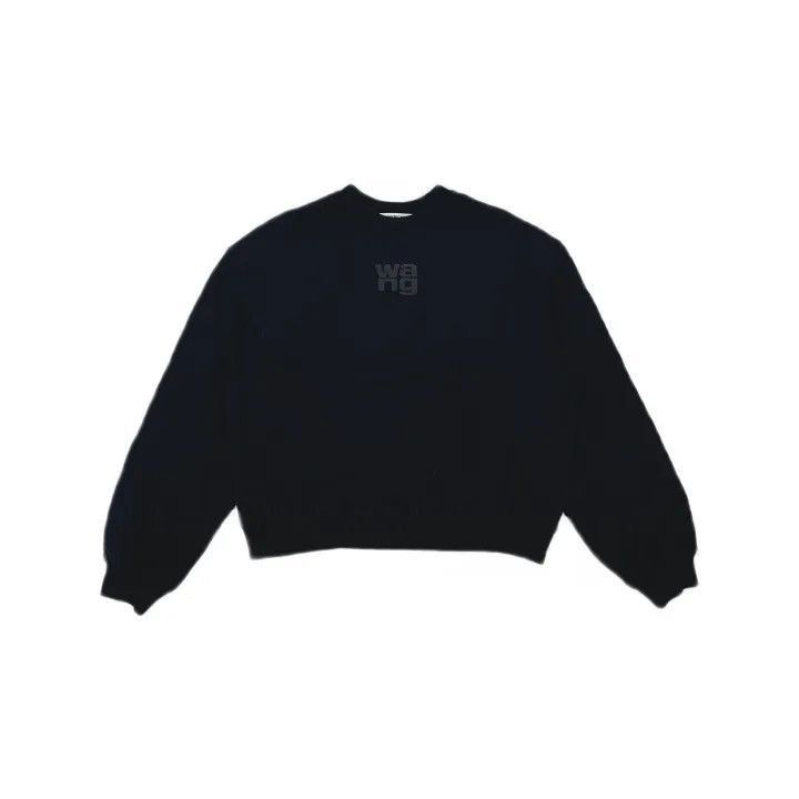 Alexander Wang Alexander Wang Black Cotton Logo Sweatshirt - Size XS / US 0-2 / IT 36-38 - 2 Thumbnail