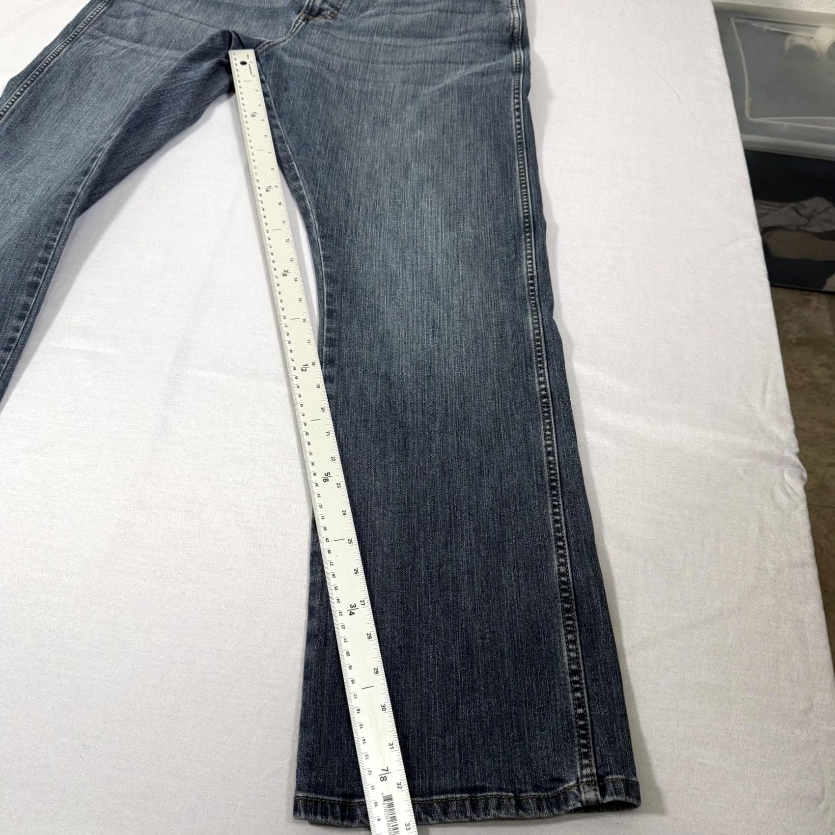Wrangler Wrangler Jeans Mens 38x34 Blue Retro Relaxed Bootcut Stretch Denim Pants Western Size US 38 / EU 54 - 3 Thumbnail